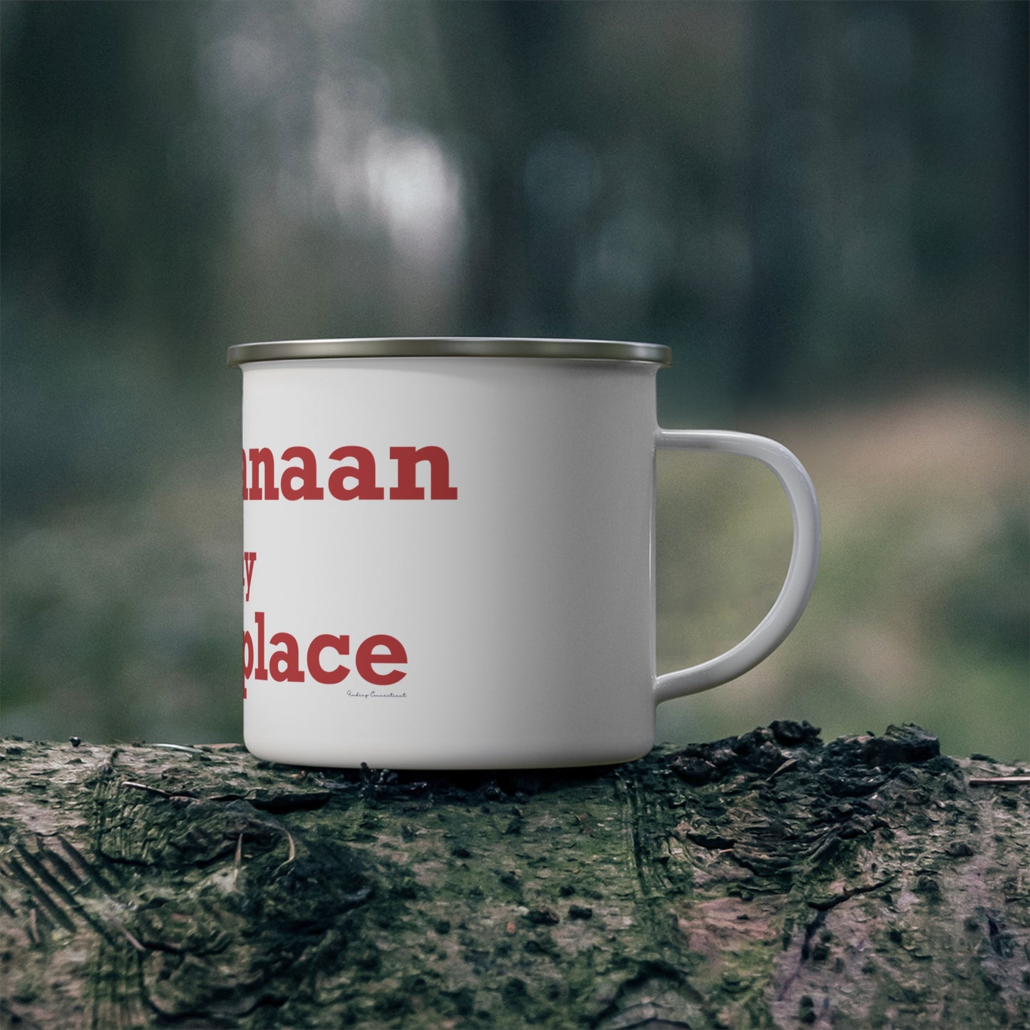 New Canaan Is My Happy Place Enamel Camping Mug