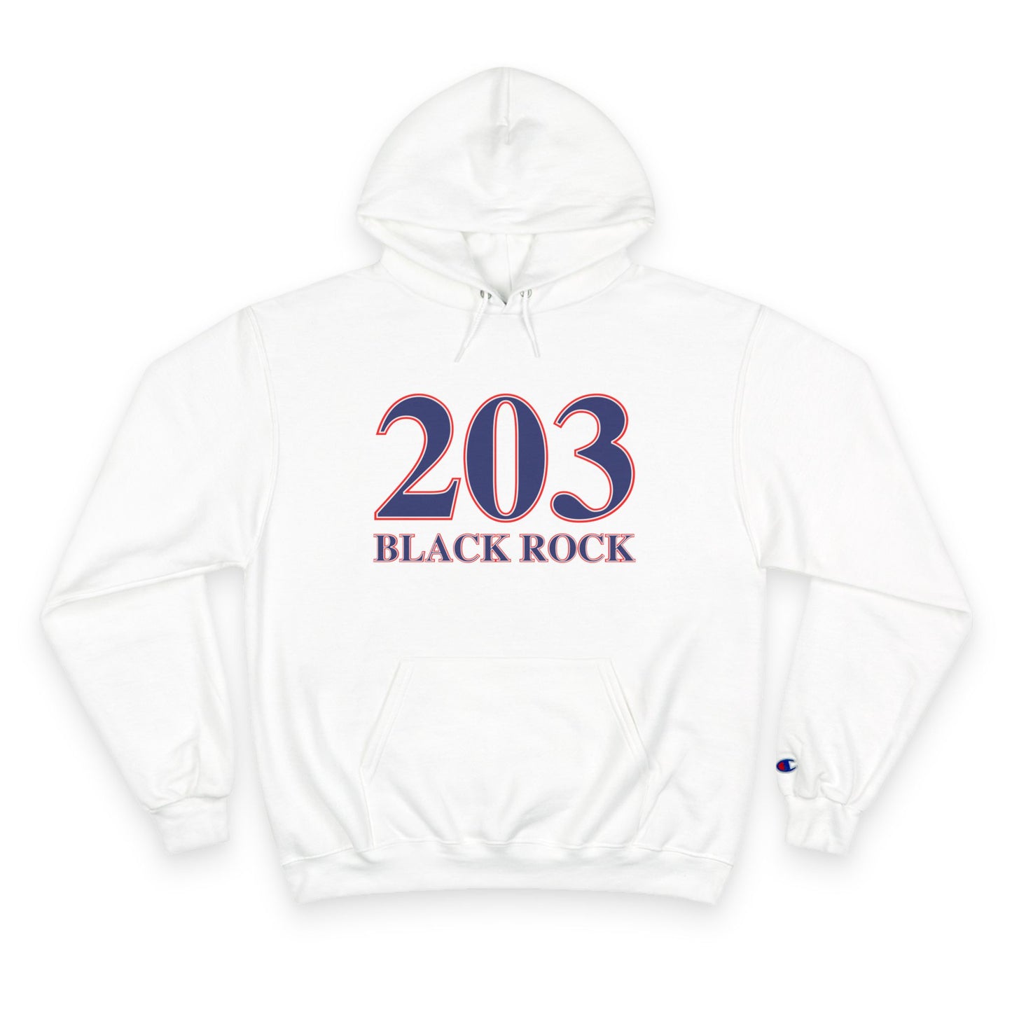 203 Black Rock Red White & Blue Champion Hoodie