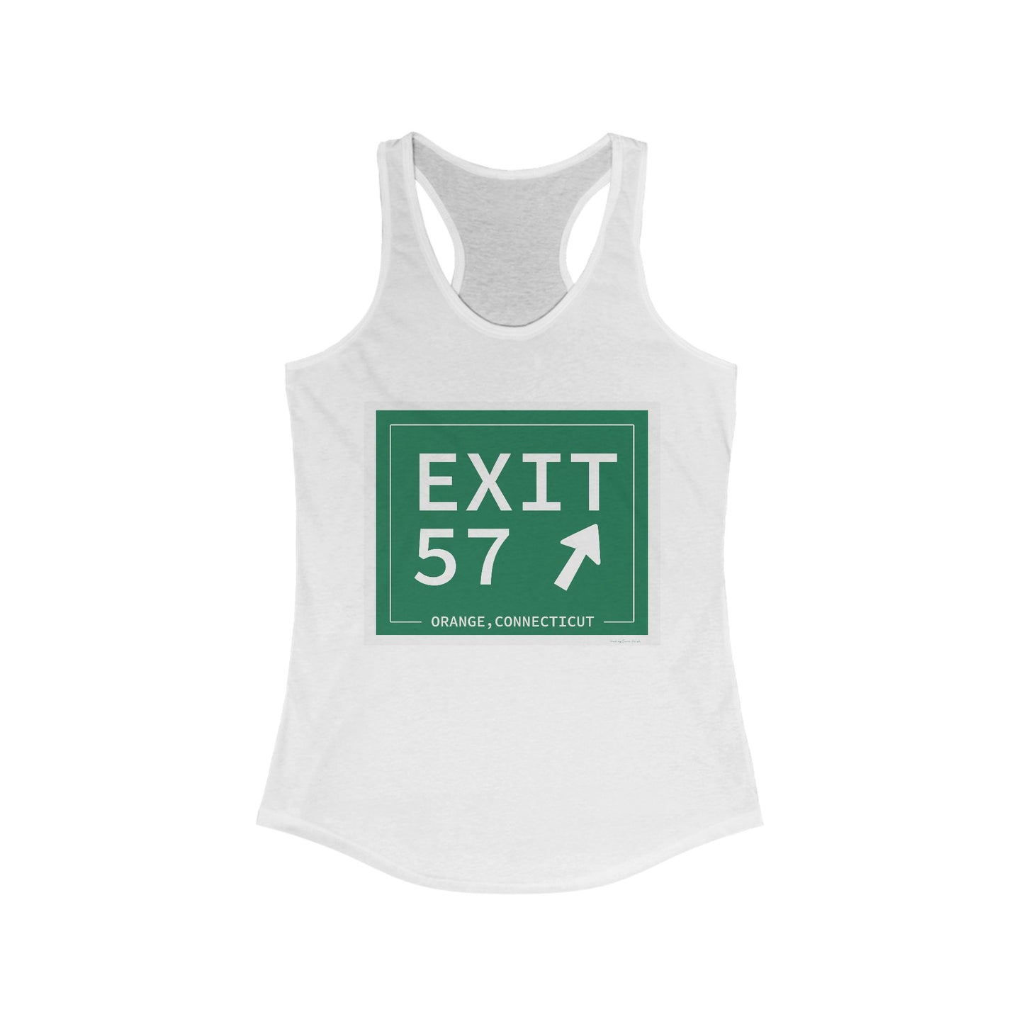 Vintage Exit 57 WCP Sign Women's Ideal Racerback Tank Top
