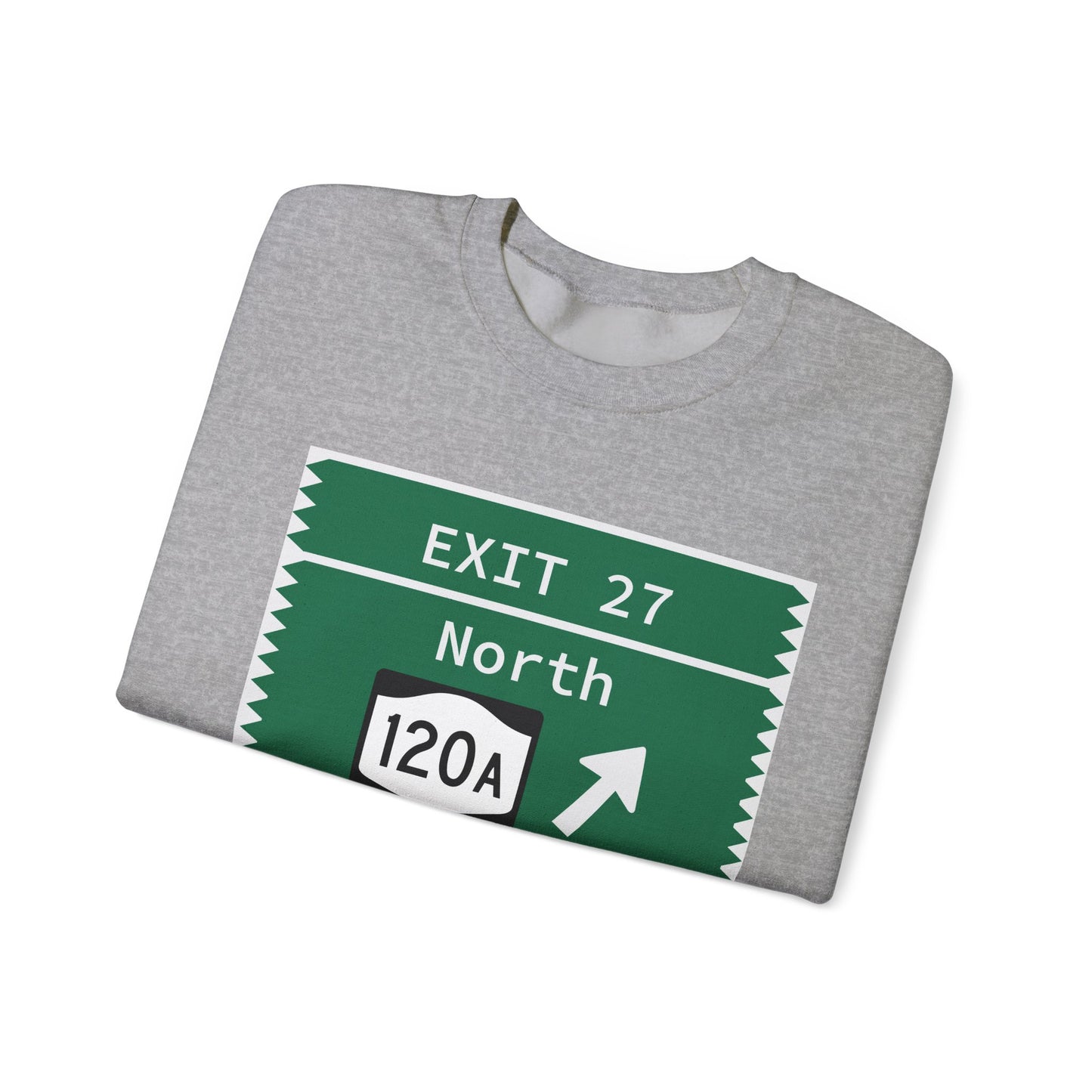 Vintage Merritt Parkway Exit 27 Sign Unisex Heavy Blend™ Crewneck Sweatshirt
