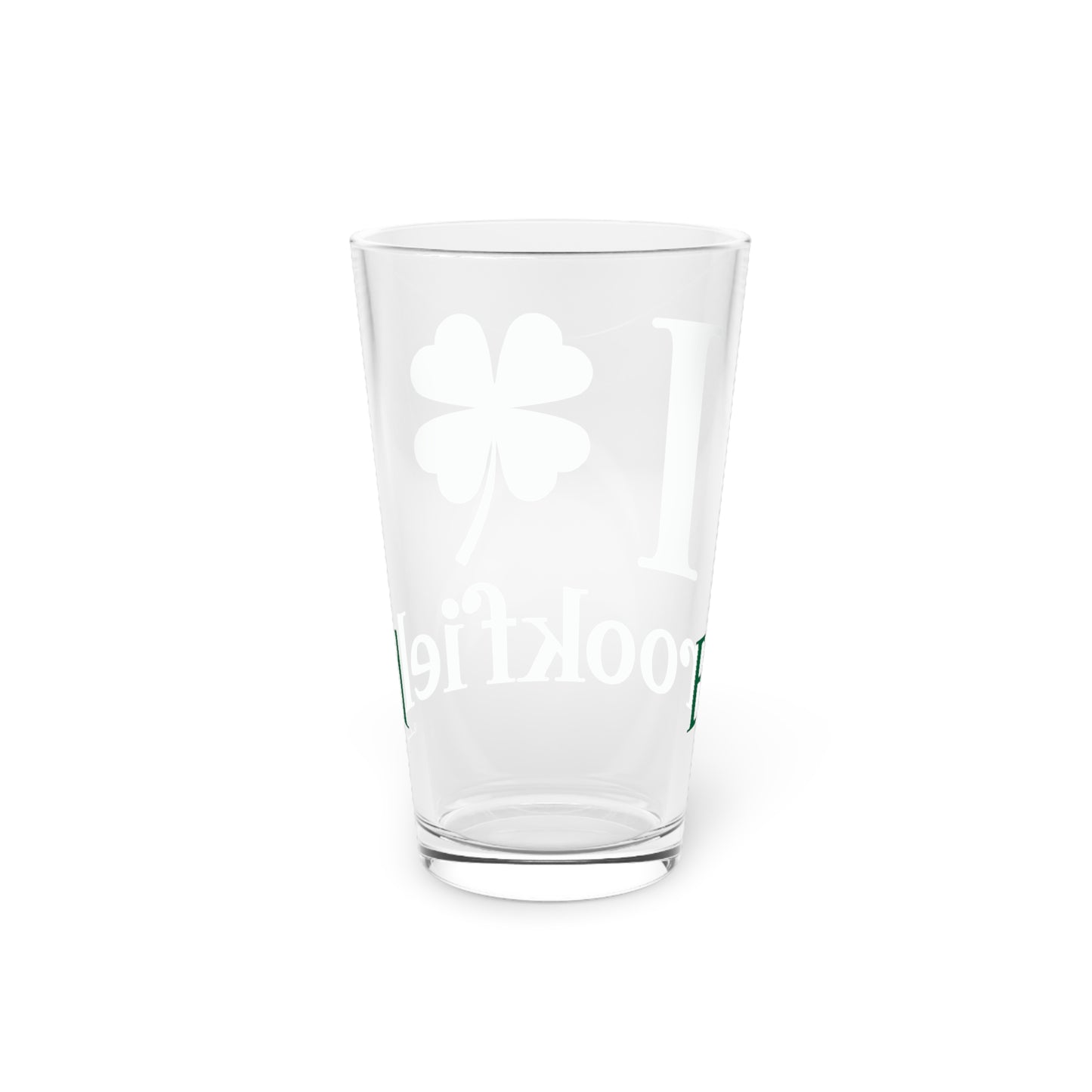 I Clover Brookfield Pint Glass, 16oz