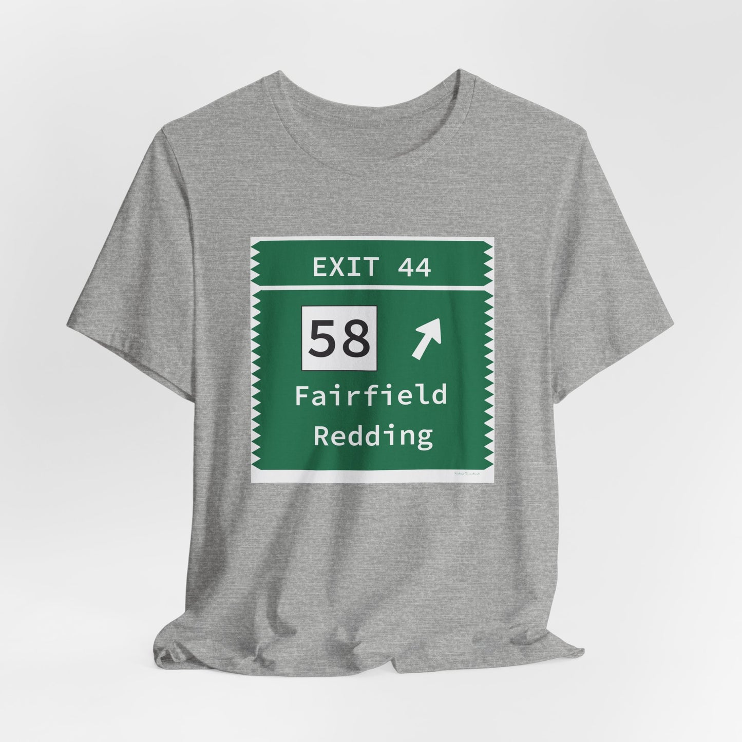 Vintage Merritt Parkway Exit 44 Sign Unisex Jersey Short Sleeve T-Shirt
