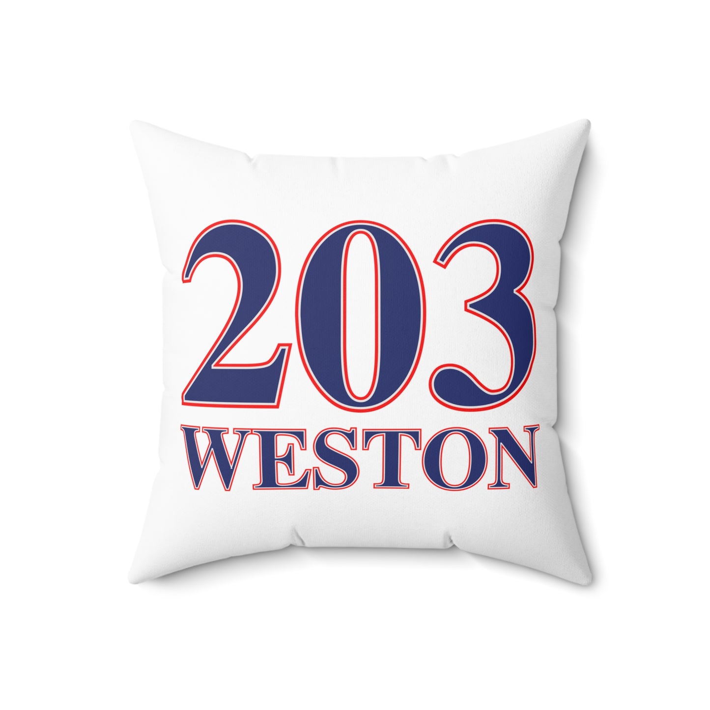 203 Weston Red White & Blue Spun Polyester Square Pillow
