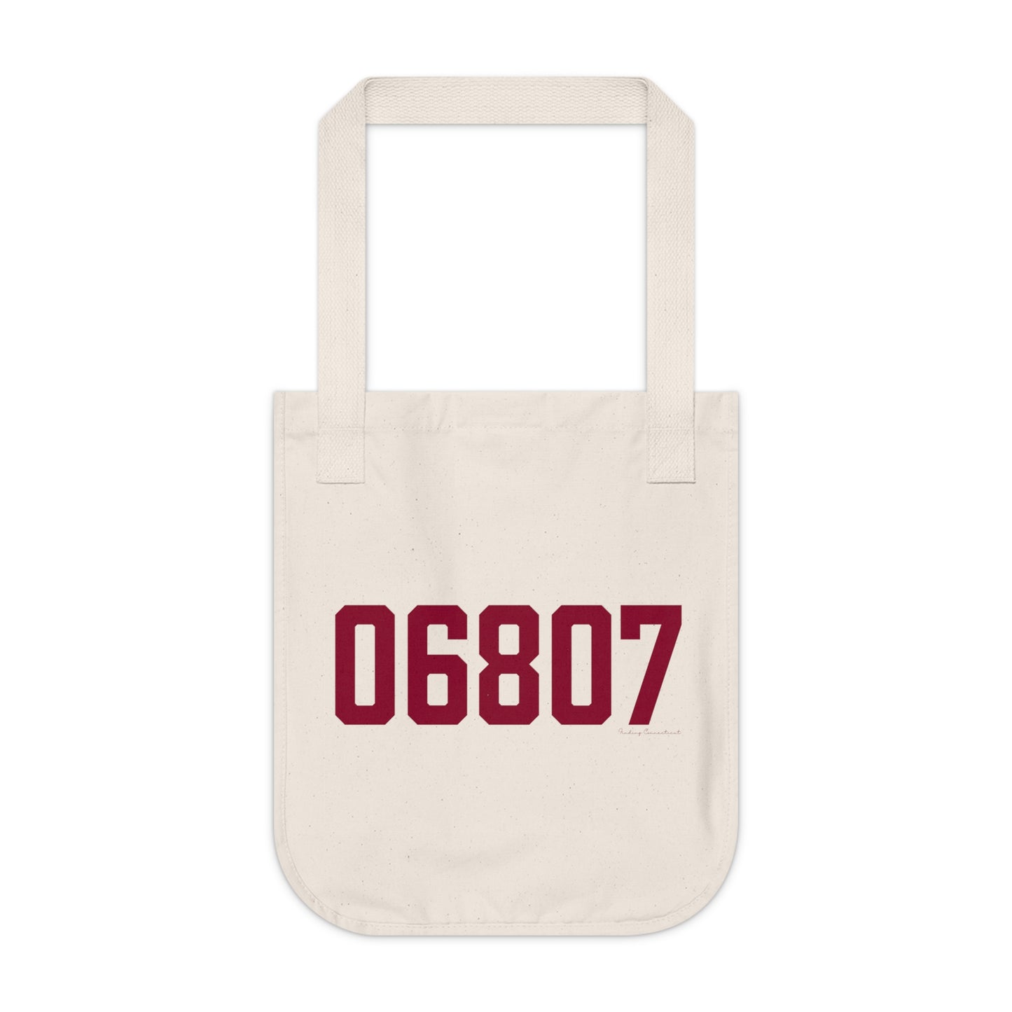 06807 - Greenwich Connecticut Zip Code Organic Canvas Tote Bag