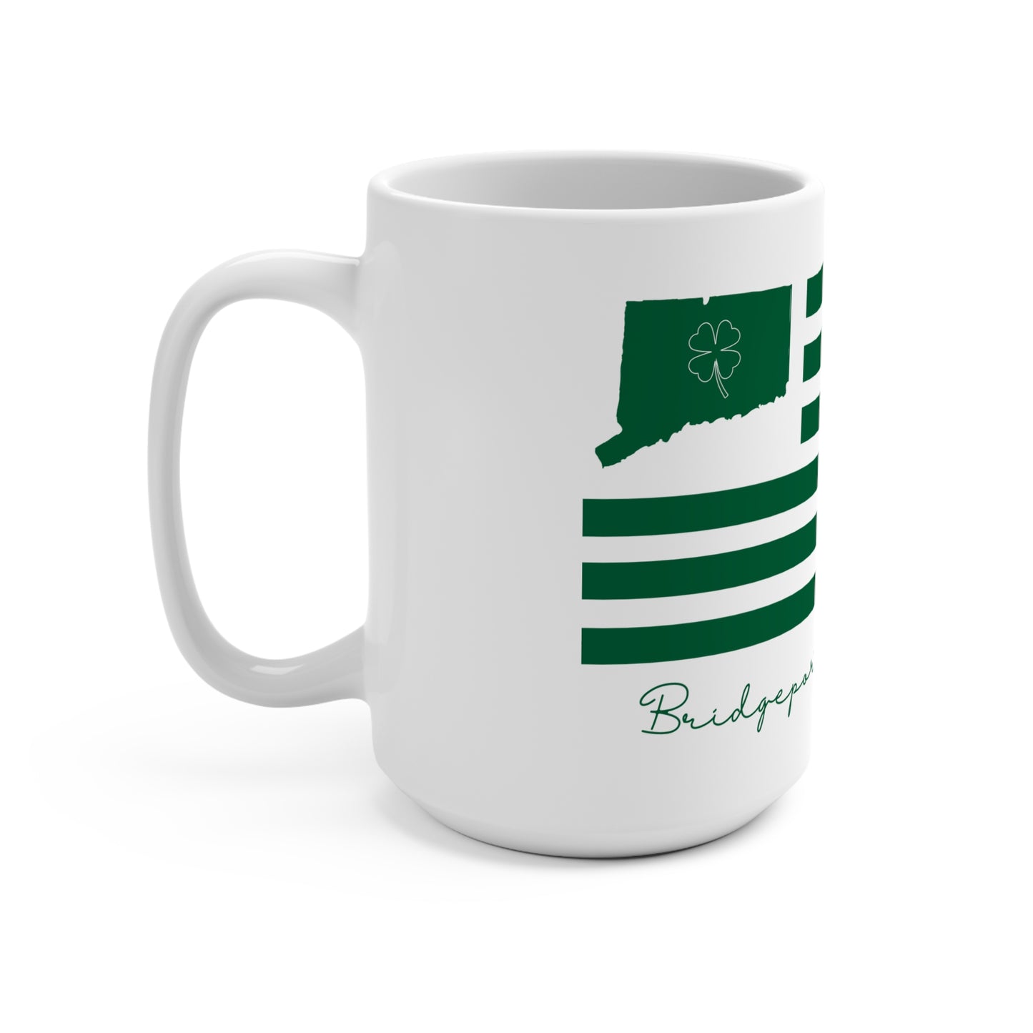 Bridgeport Connecticut St Patrick's Day Flag Mug 15oz
