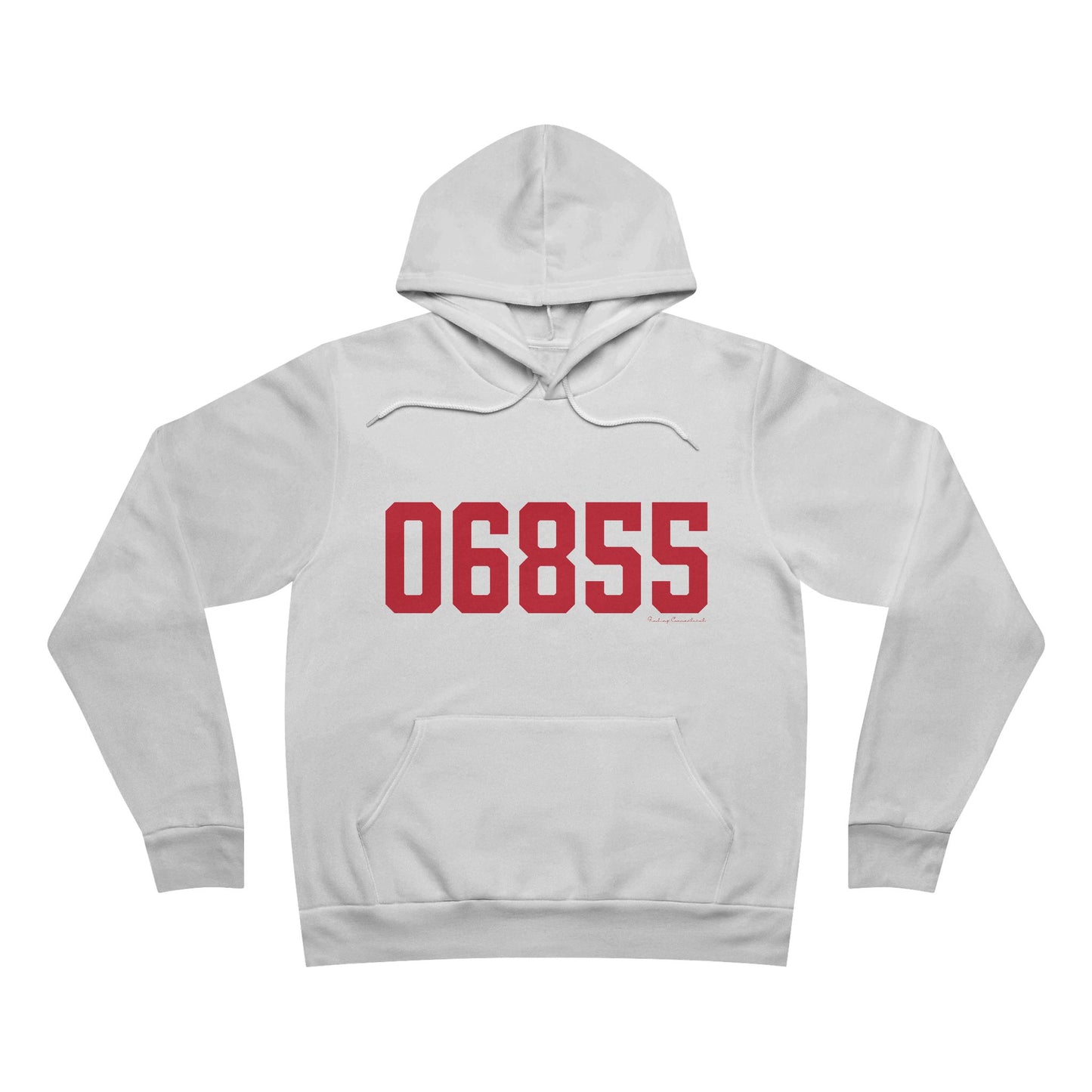 06855 Norwalk Connecticut Zip Code Unisex Sponge Fleece Pullover Hoodie Sweatshirt