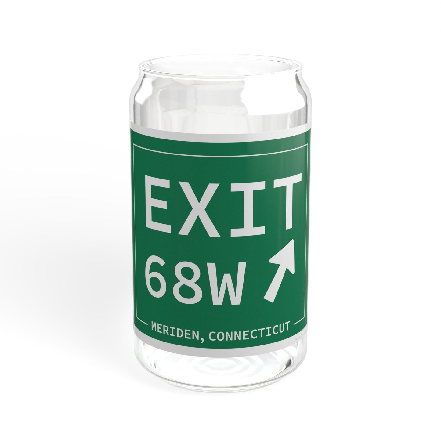 Vintage Exit 68W WCP Sign Sipper Glass, 16oz
