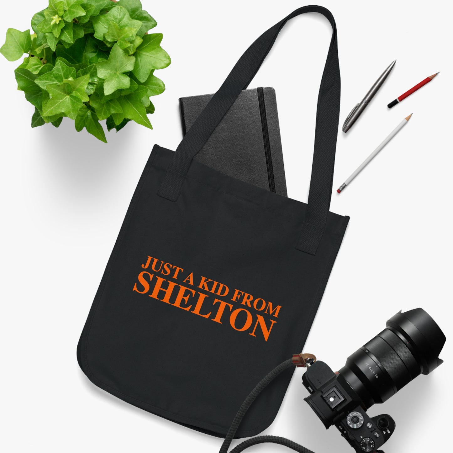 Just a kid from Shelton Organic Canvas Tote Bag