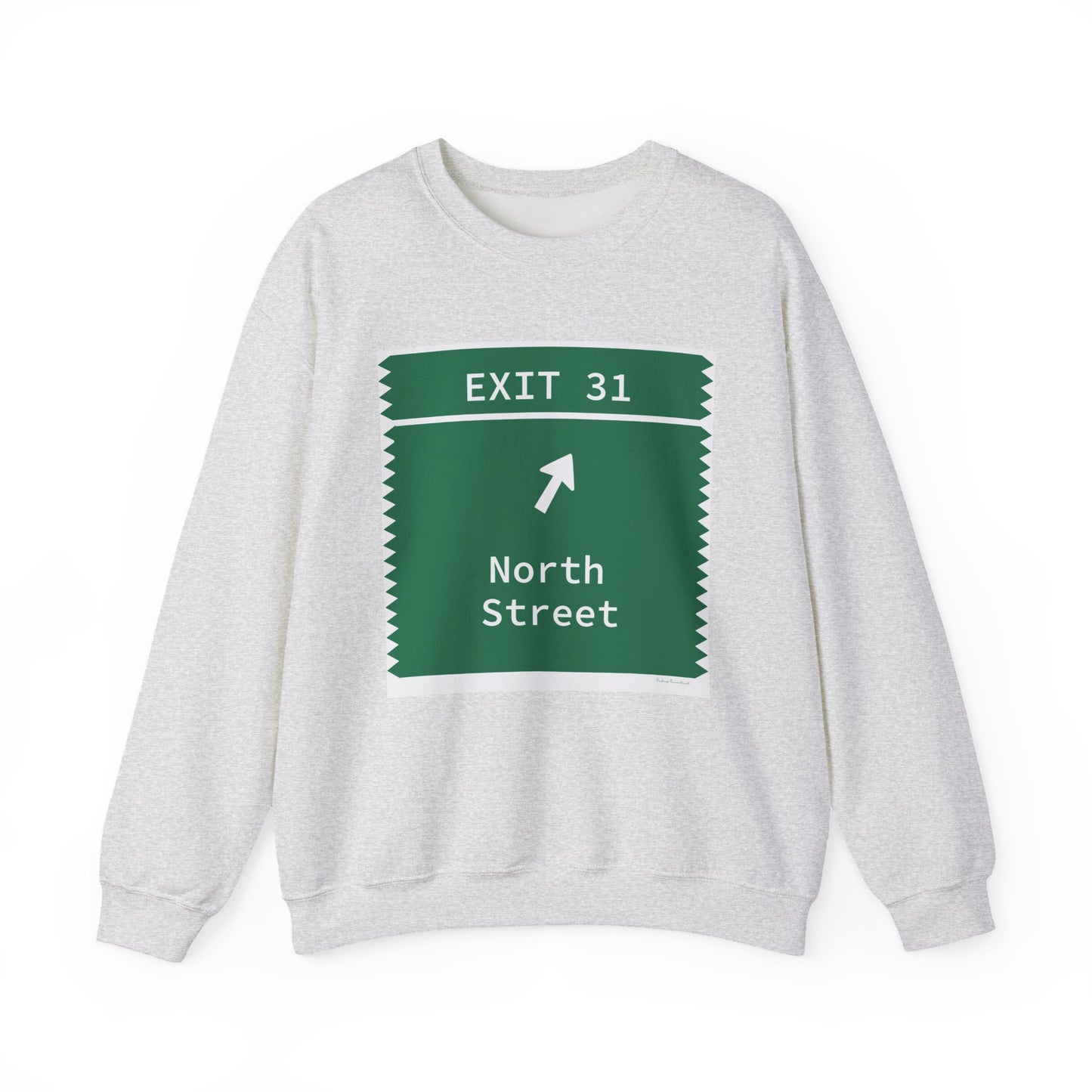 Vintage Merritt Parkway Exit 31 Sign Unisex Heavy Blend™ Crewneck Sweatshirt
