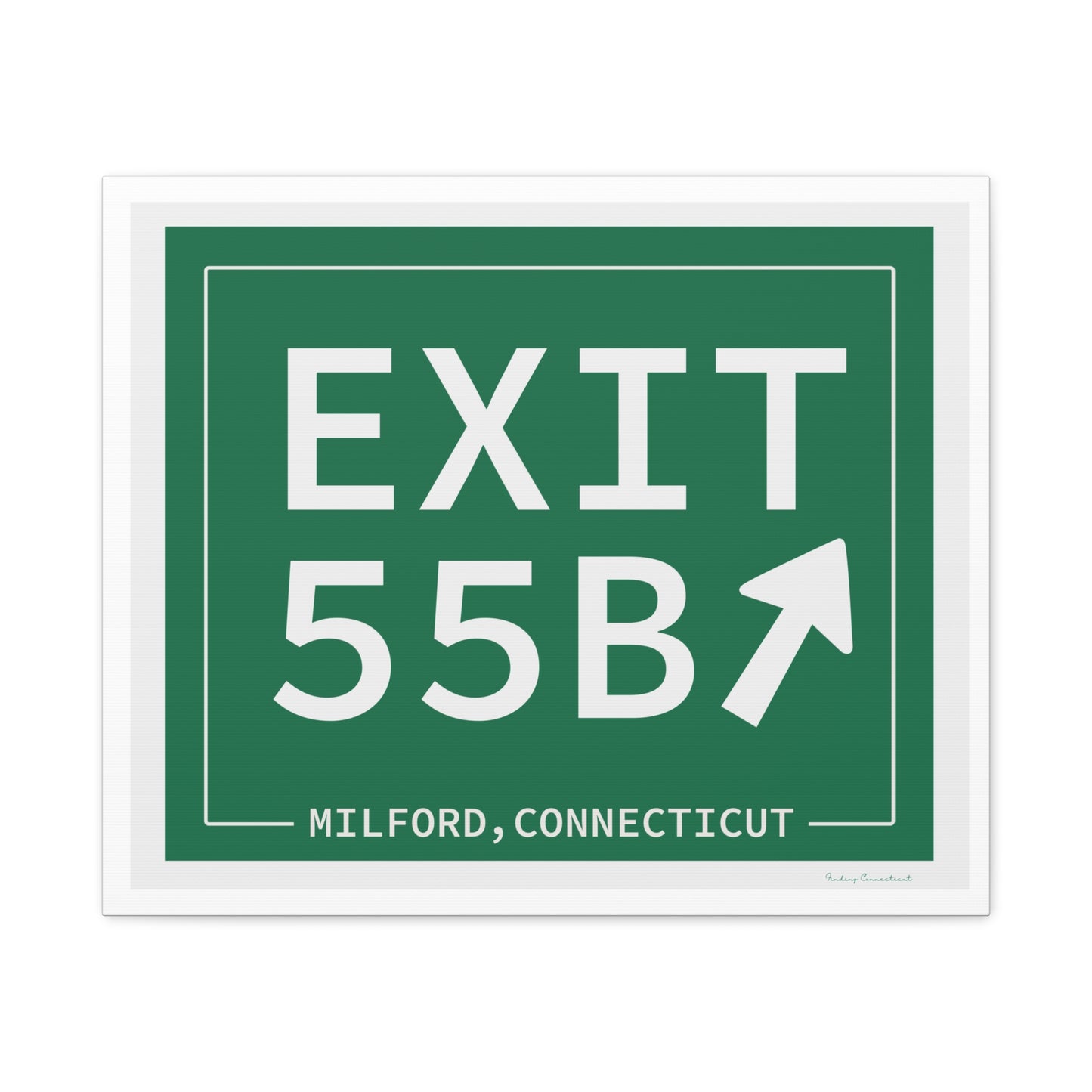 Vintage Exit 55B WCP Sign Matte Canvas, Stretched, 1.25"