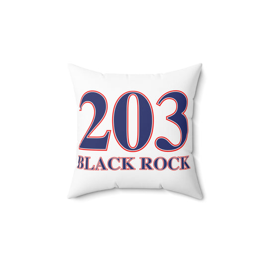 203 Black Rock Red White & Blue Spun Polyester Square Pillow