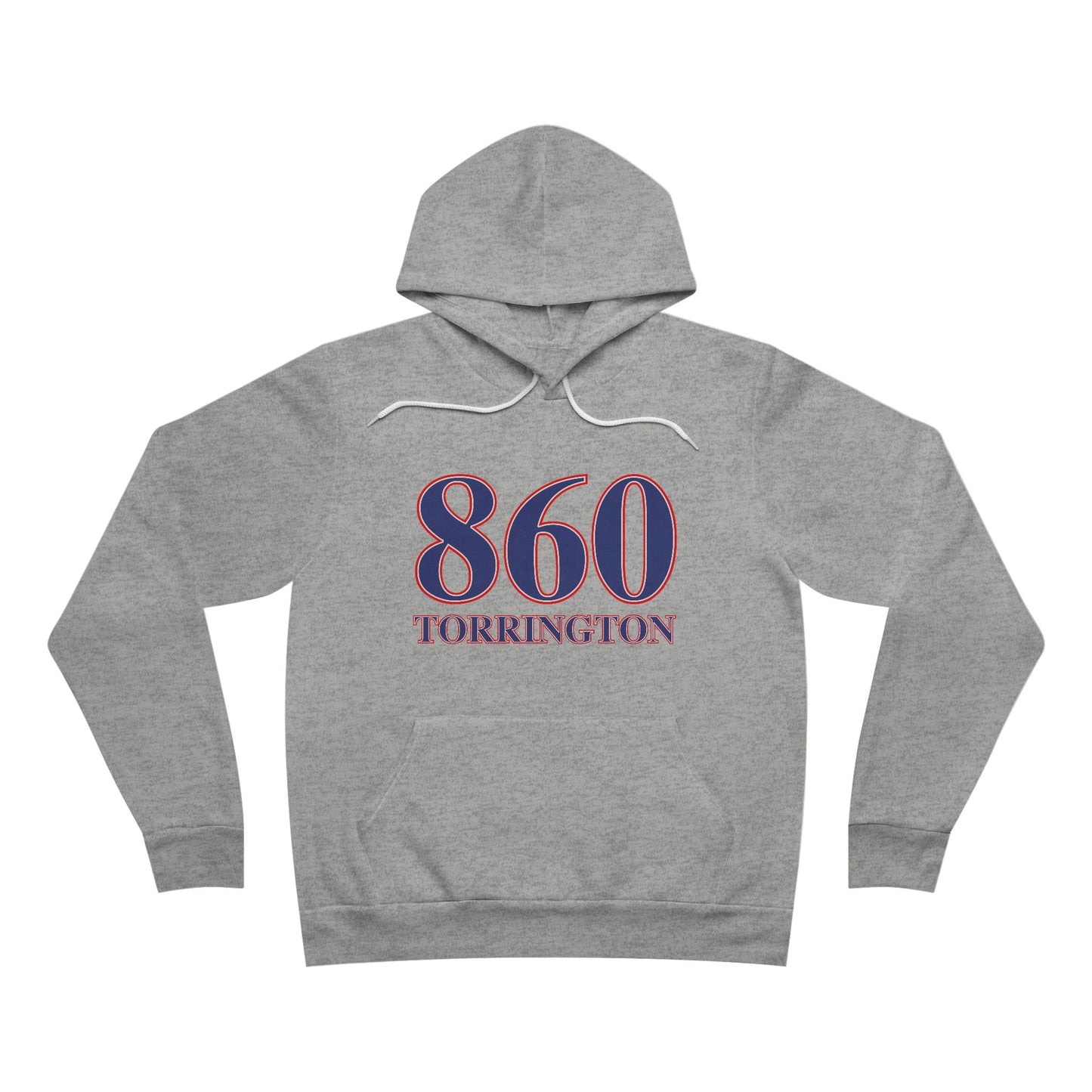 860 Torrington Red White & Blue Unisex Sponge Fleece Pullover Hoodie