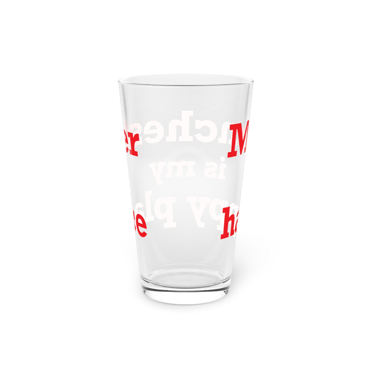 Manchester is My Happy Place Pint Glass, 16oz