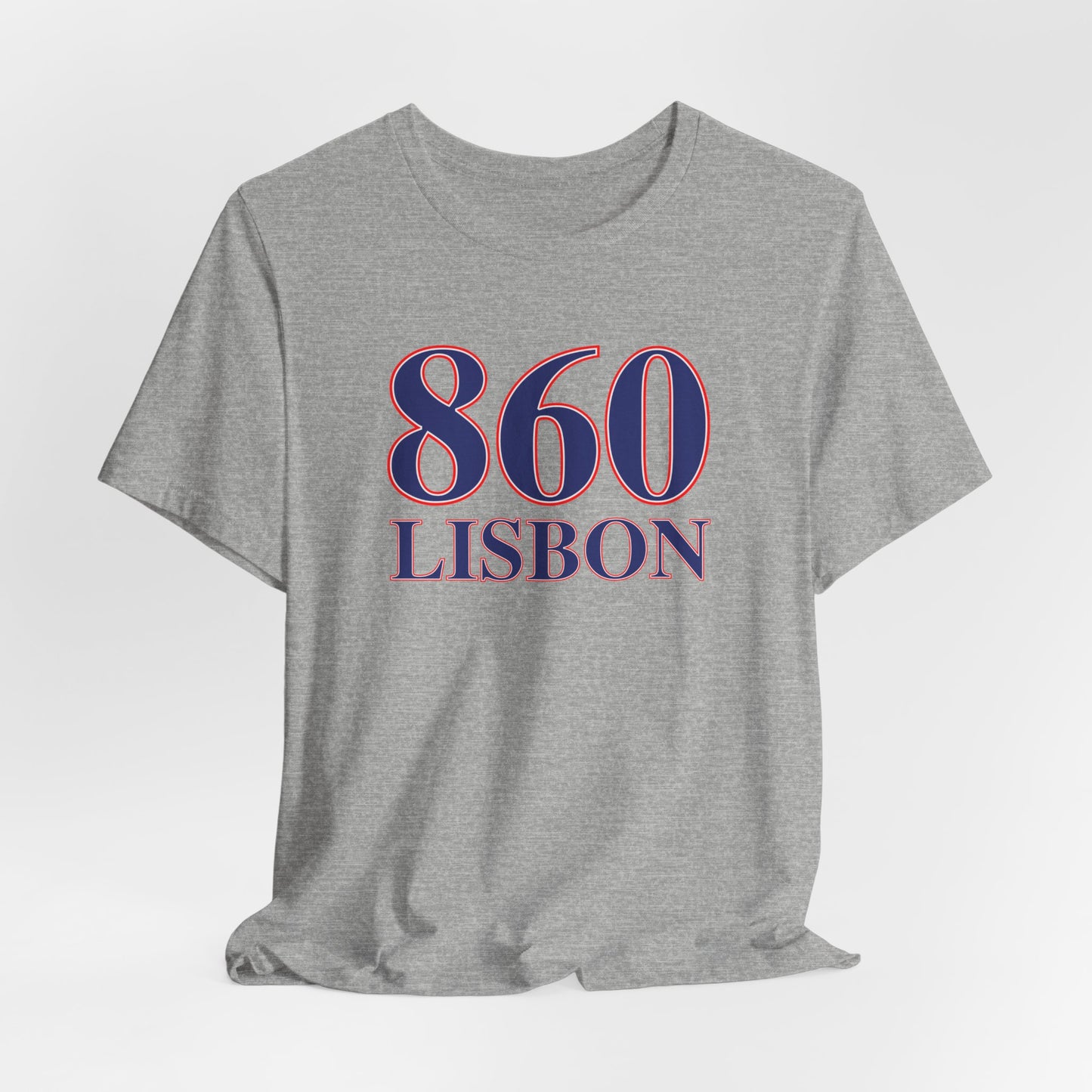 860 Lisbon Red White & Blue Unisex Jersey Short Sleeve T-Shirt