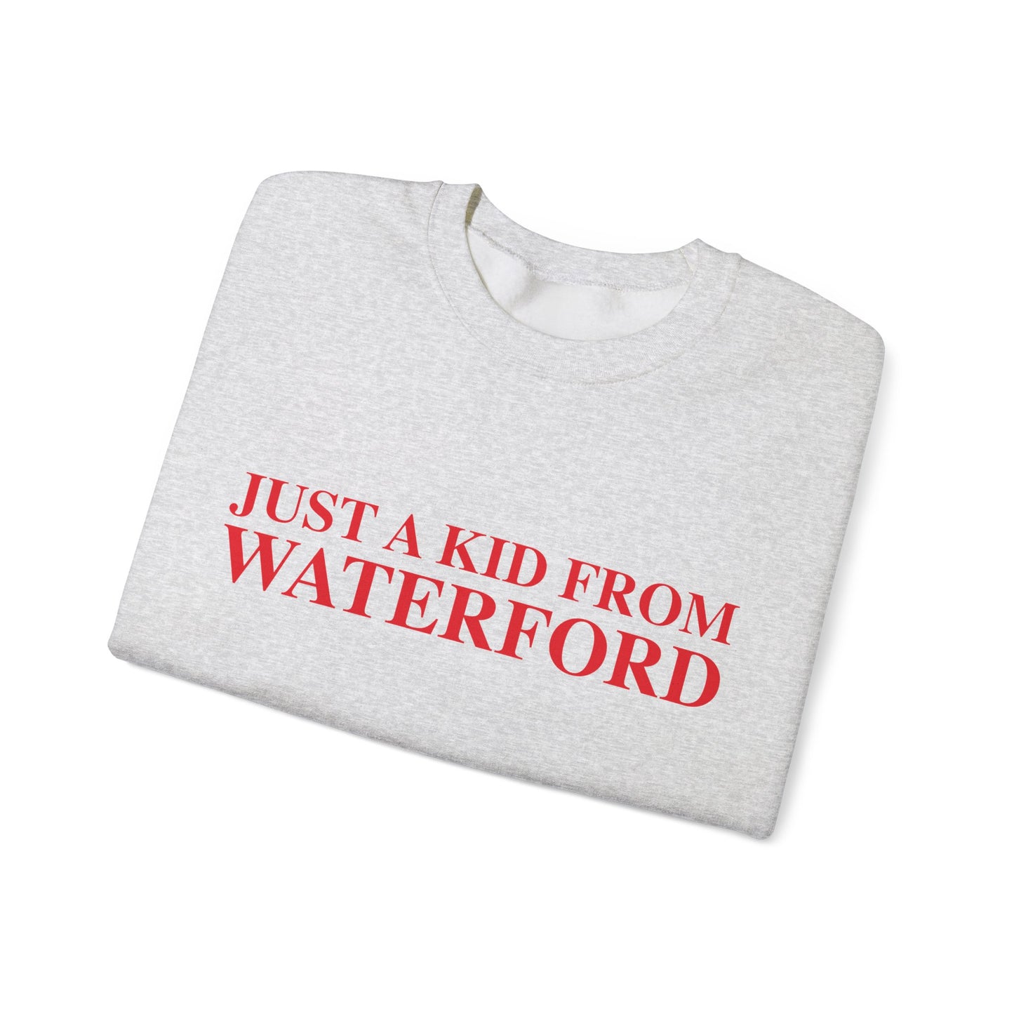 Just a kid from Waterford Unisex Heavy Blend™ Crewneck Sweatshirt