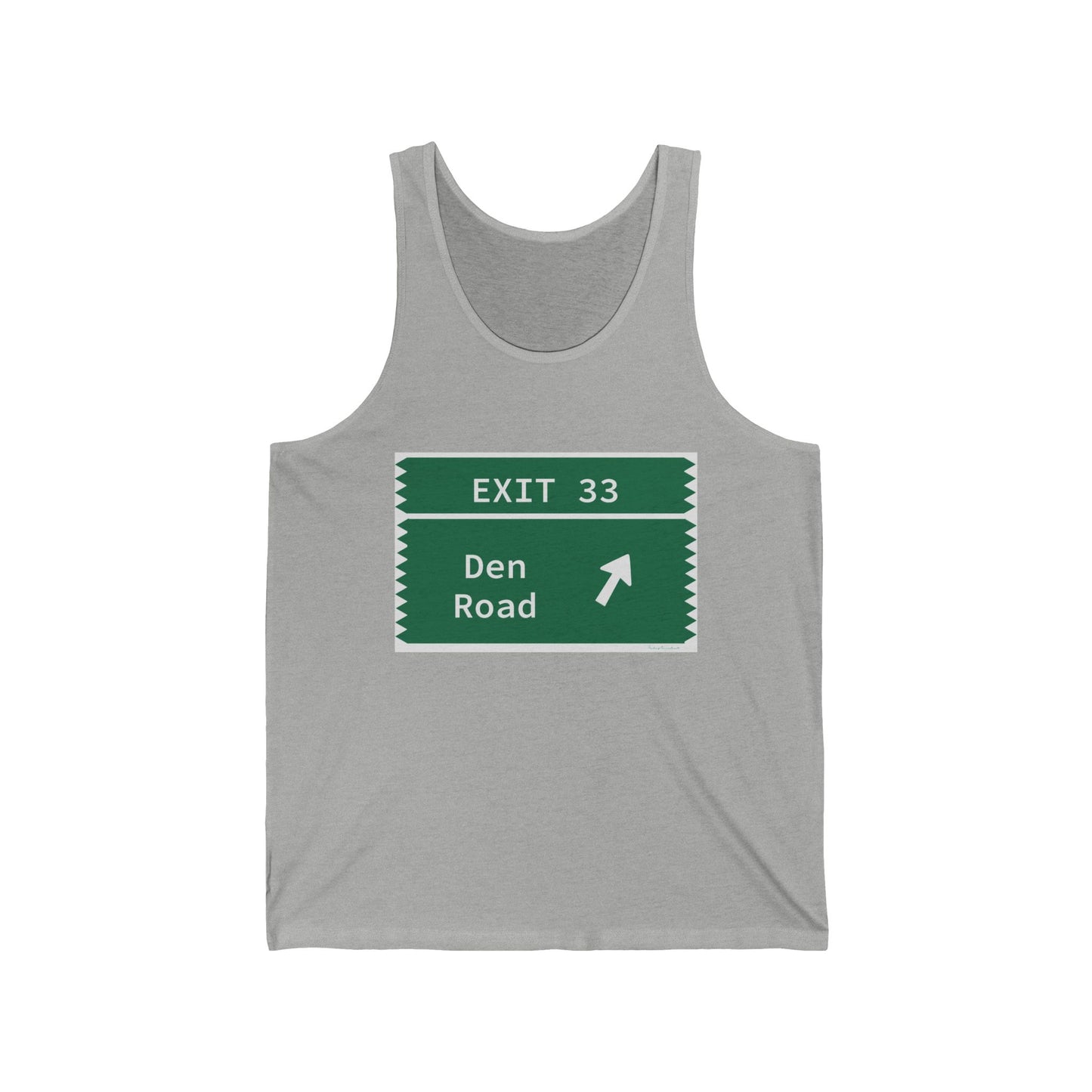 Vintage Merritt Parkway Exit 33 Sign Unisex Jersey Tank Top