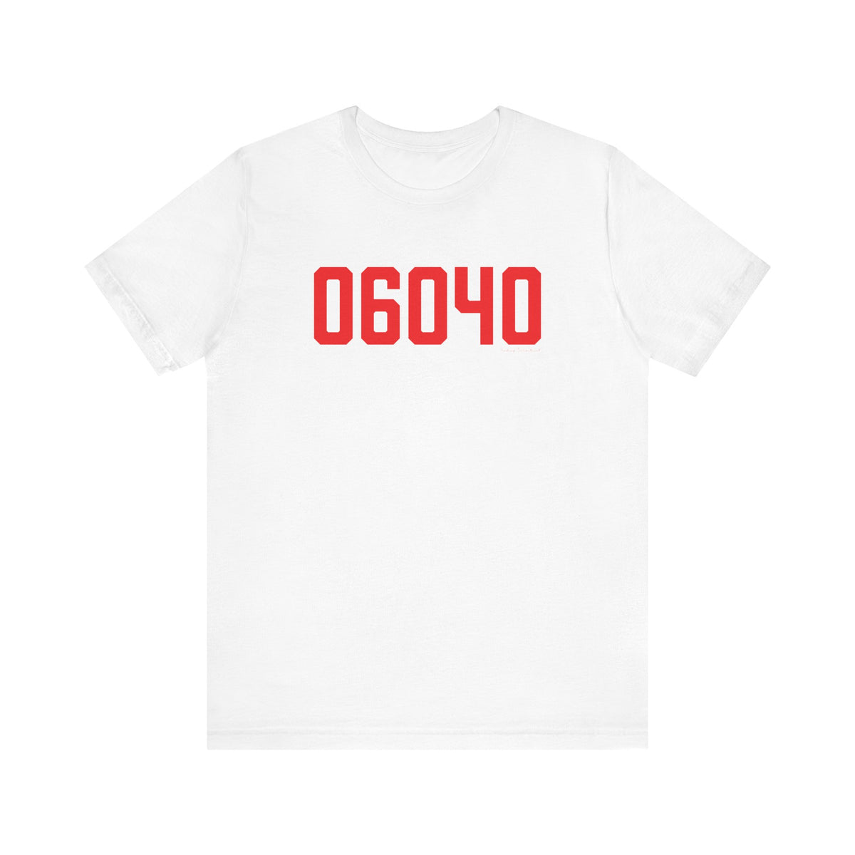06040 Manchester Connecticut Zip Code Unisex Jersey Short Sleeve T-Shirt