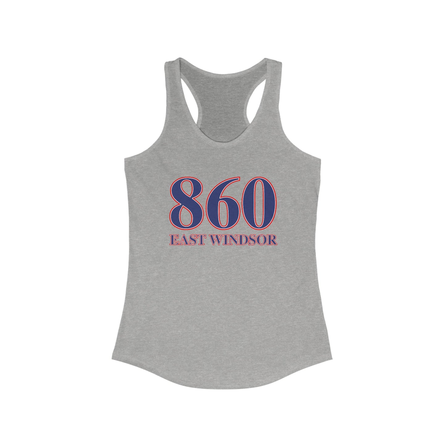 860 East Windsor Red White & Blue Women's Ideal Racerback Tank Top