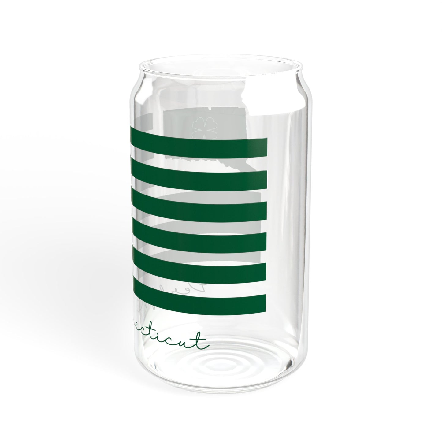 Derby Connecticut St. Patrick’s Day Flag Sipper Glass, 16oz