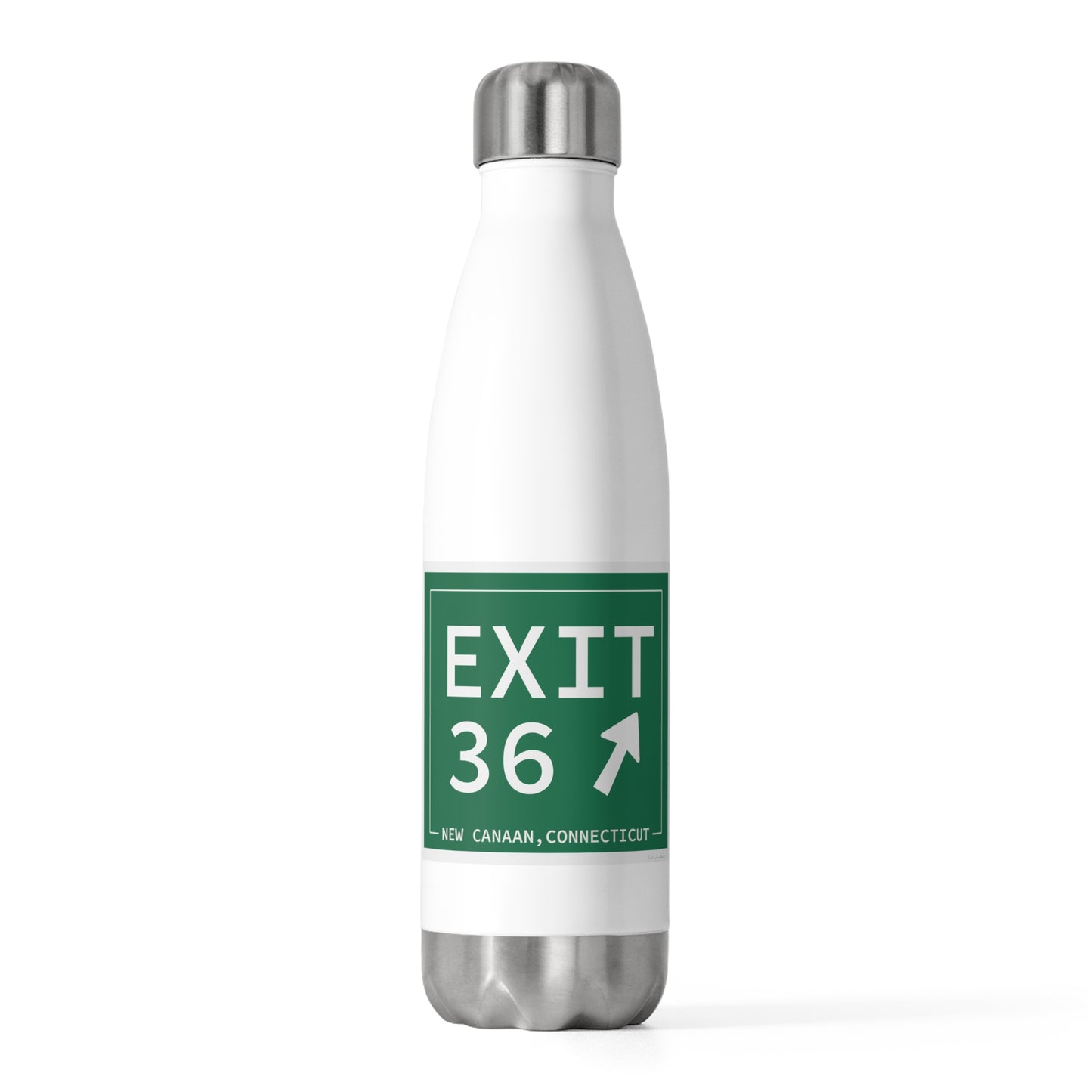 Vintage Exit 36 Merritt Parkway Sign 20oz Insulated Bottle