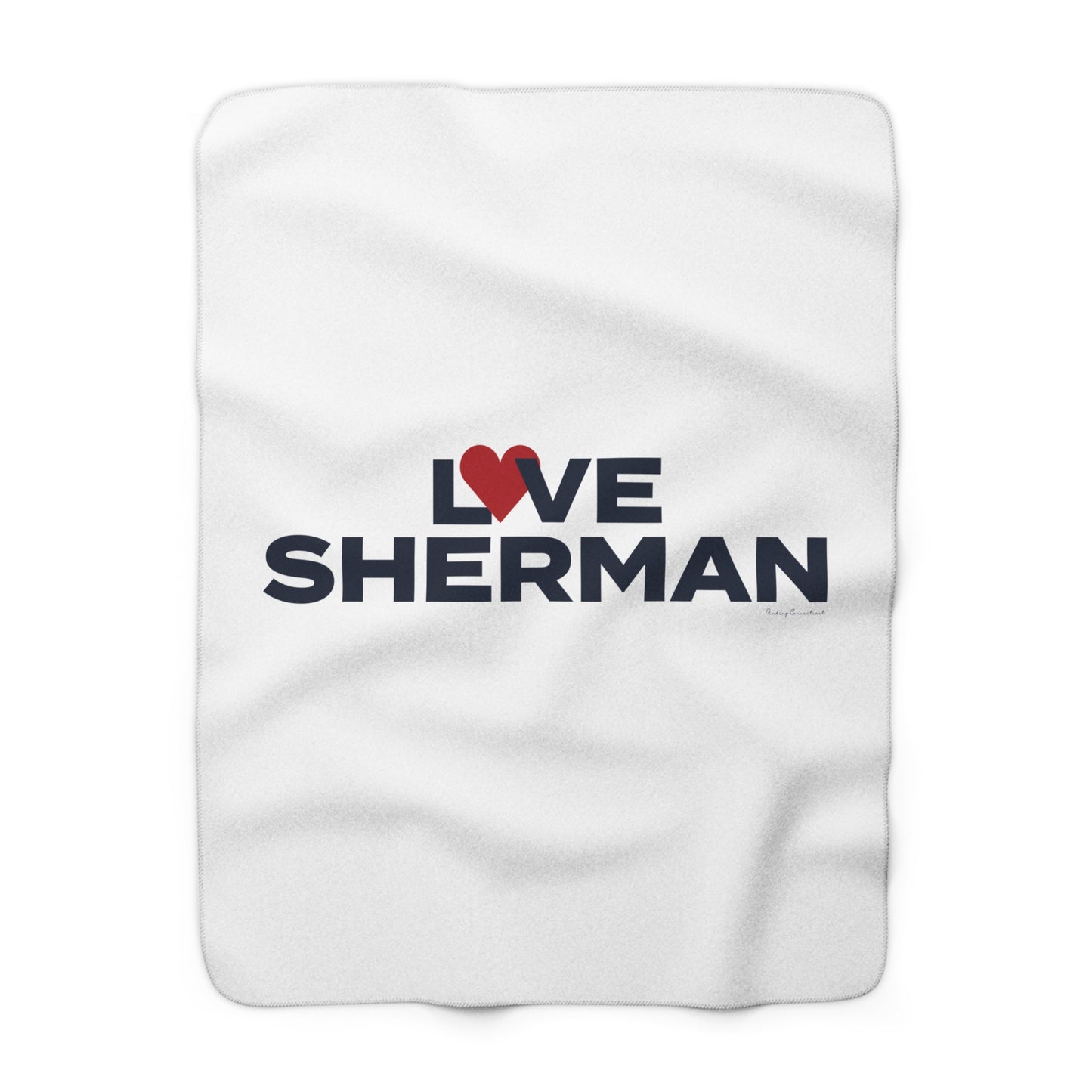 Love Sherman Sherpa Fleece Blanket