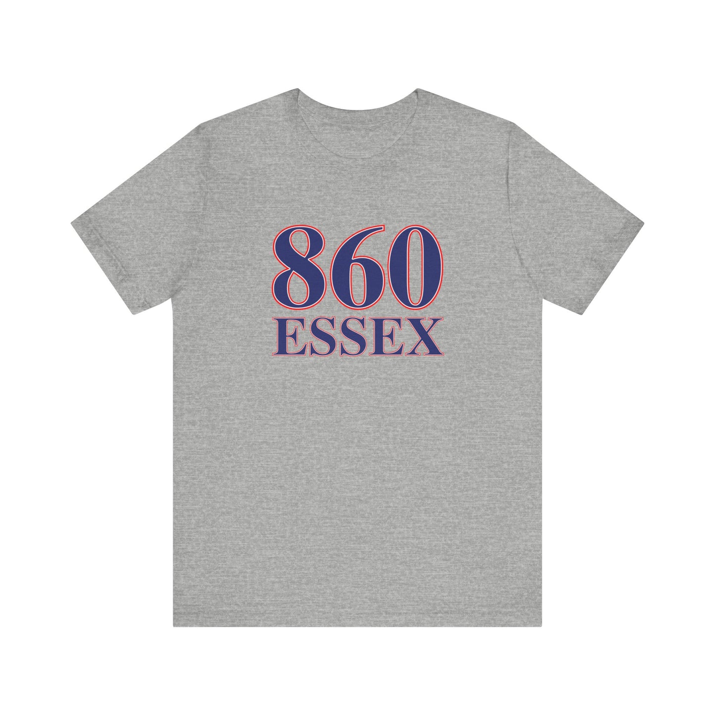 860 Essex Red White & Blue Unisex Jersey Short Sleeve T-Shirt