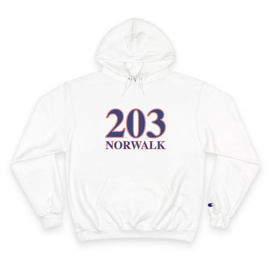 203 Norwalk Red White & Blue Champion Hoodie
