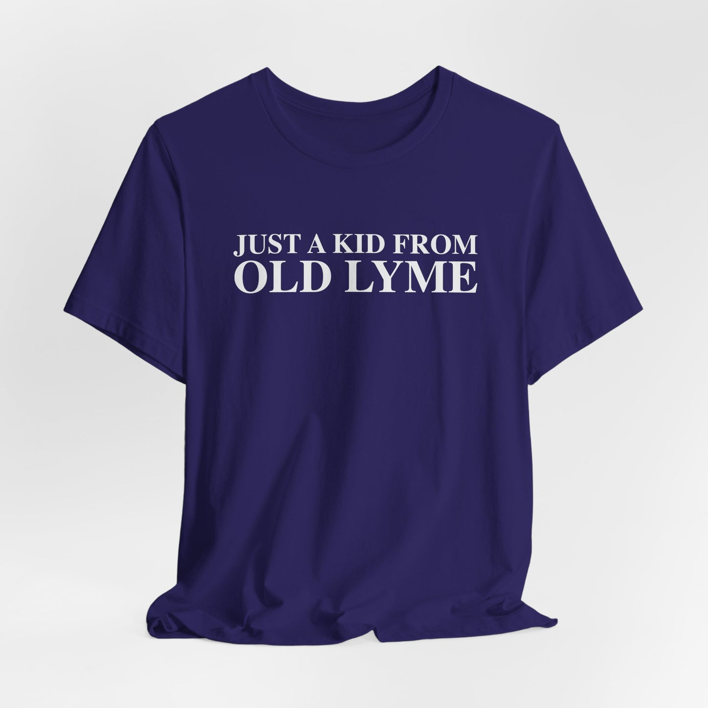 Just a kid from Old Lyme Unisex Jersey Short Sleeve T-Shirt