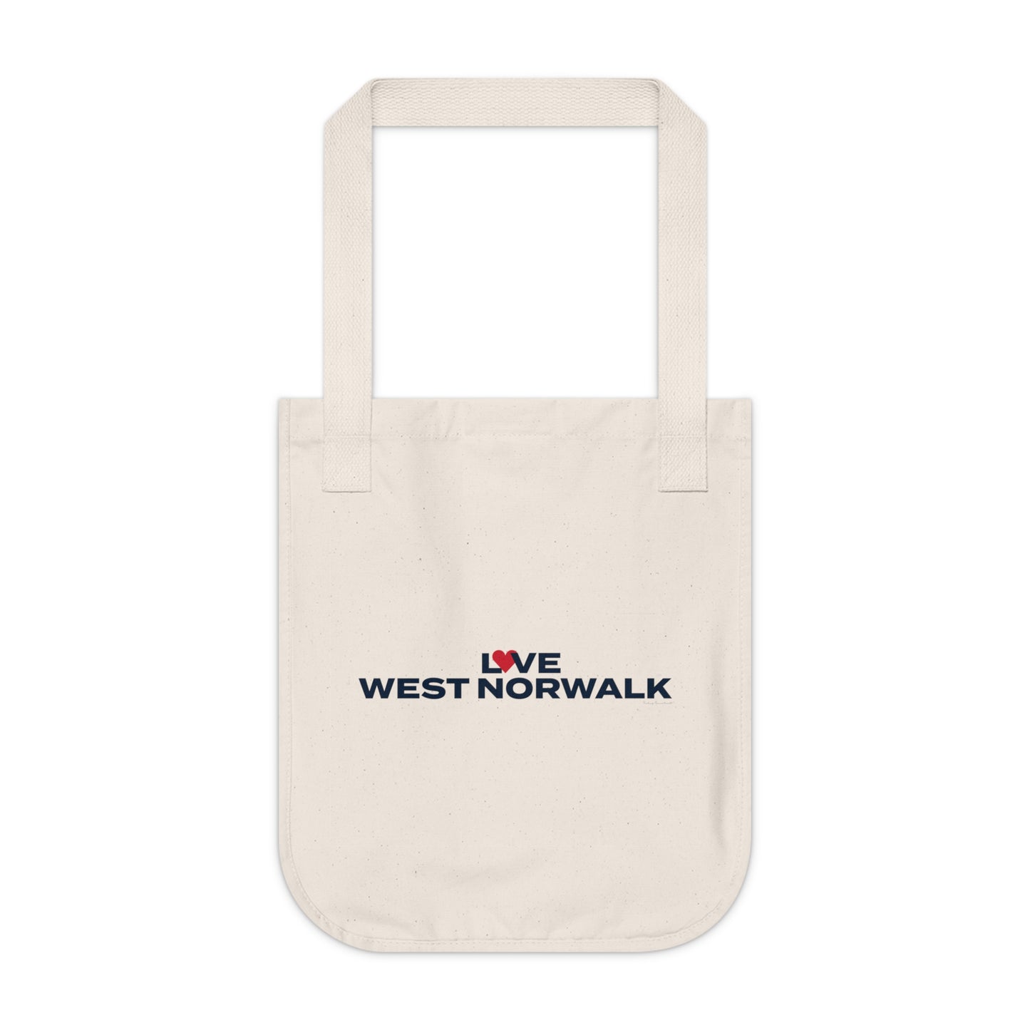 Love West Norwalk Organic Canvas Tote Bag
