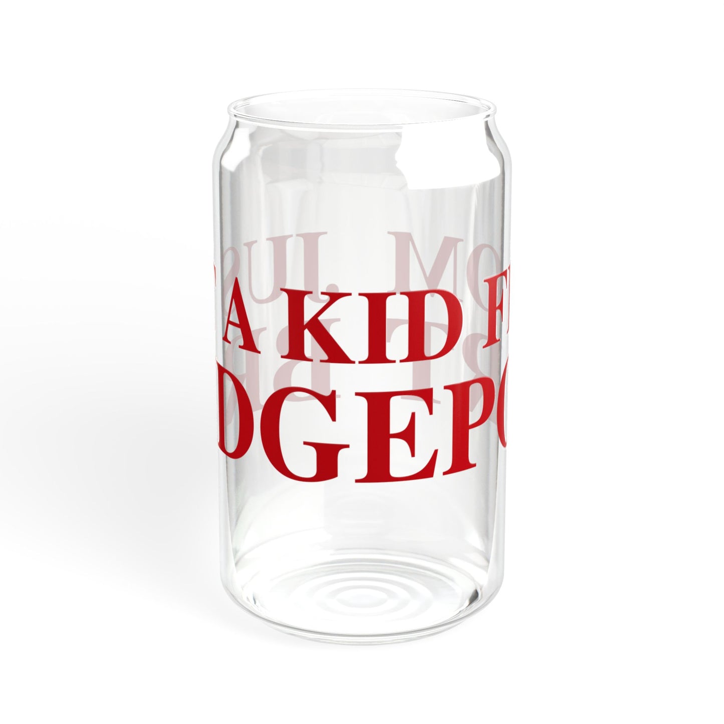 Just a kid from Bridgeport Sipper Glass, 16oz