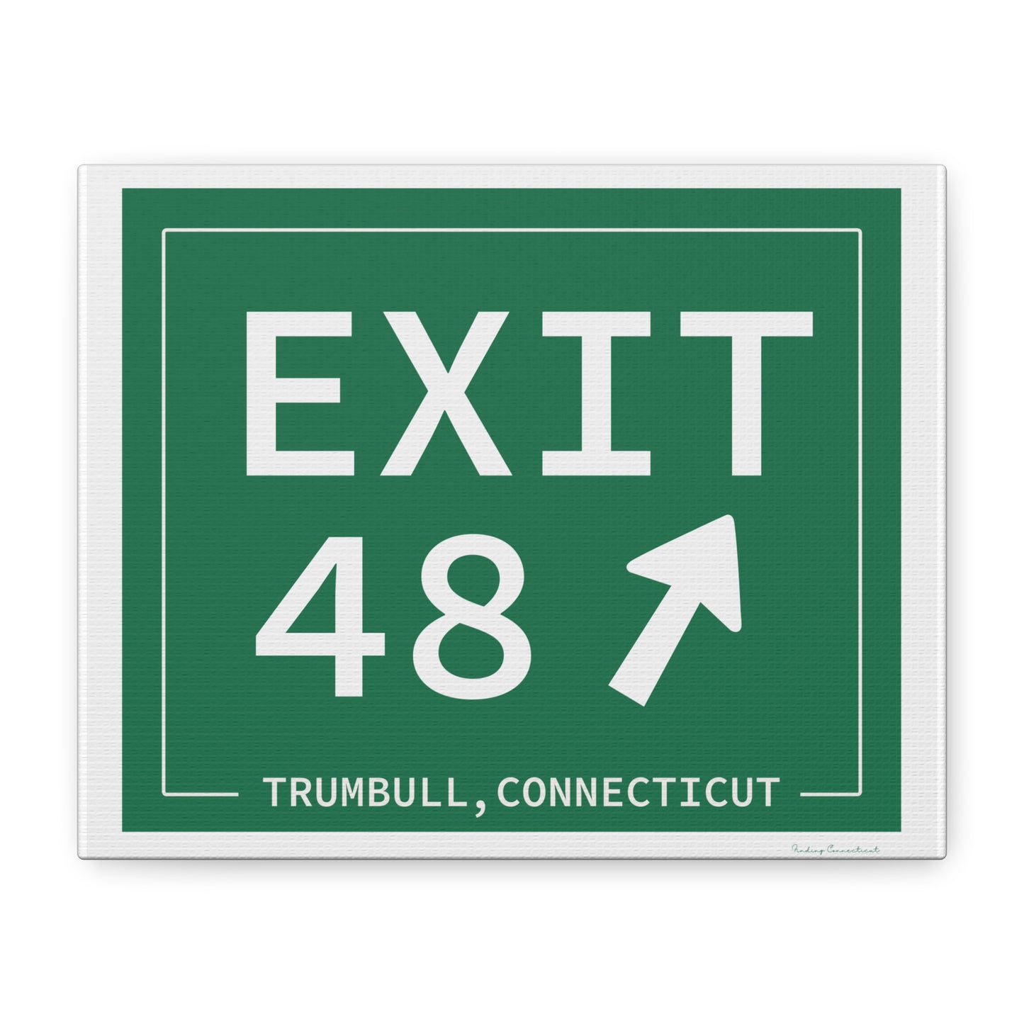 Vintage Exit 48 Merritt Parkway Sign Matte Canvas, Stretched, 1.25"