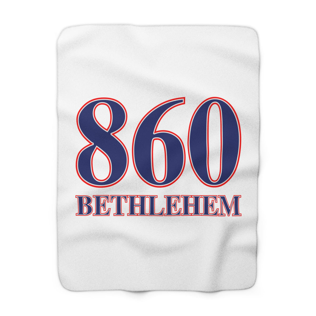 Bethlehem Red, White & Blue Sherpa Fleece Blanket