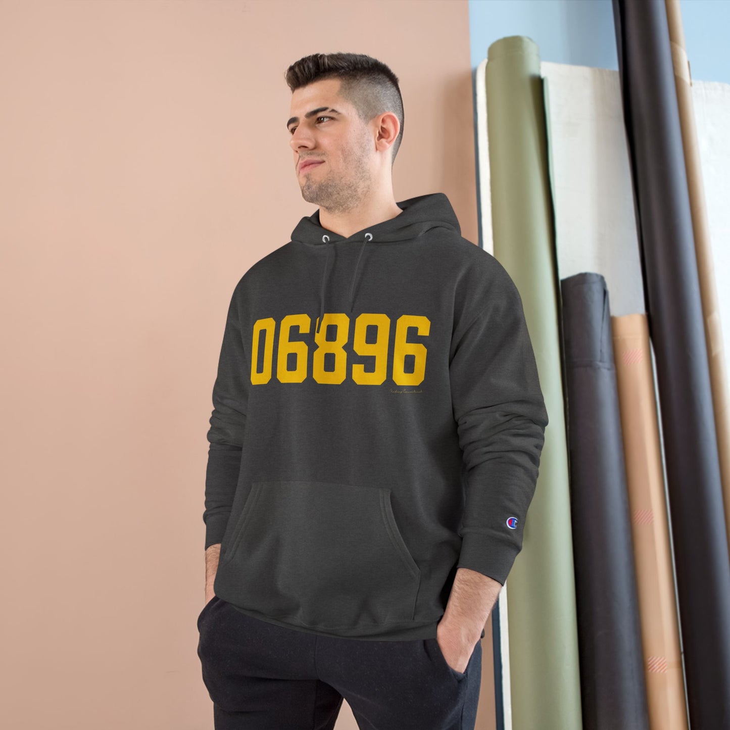06896 Redding Connecticut Zip Code Champion Hoodie