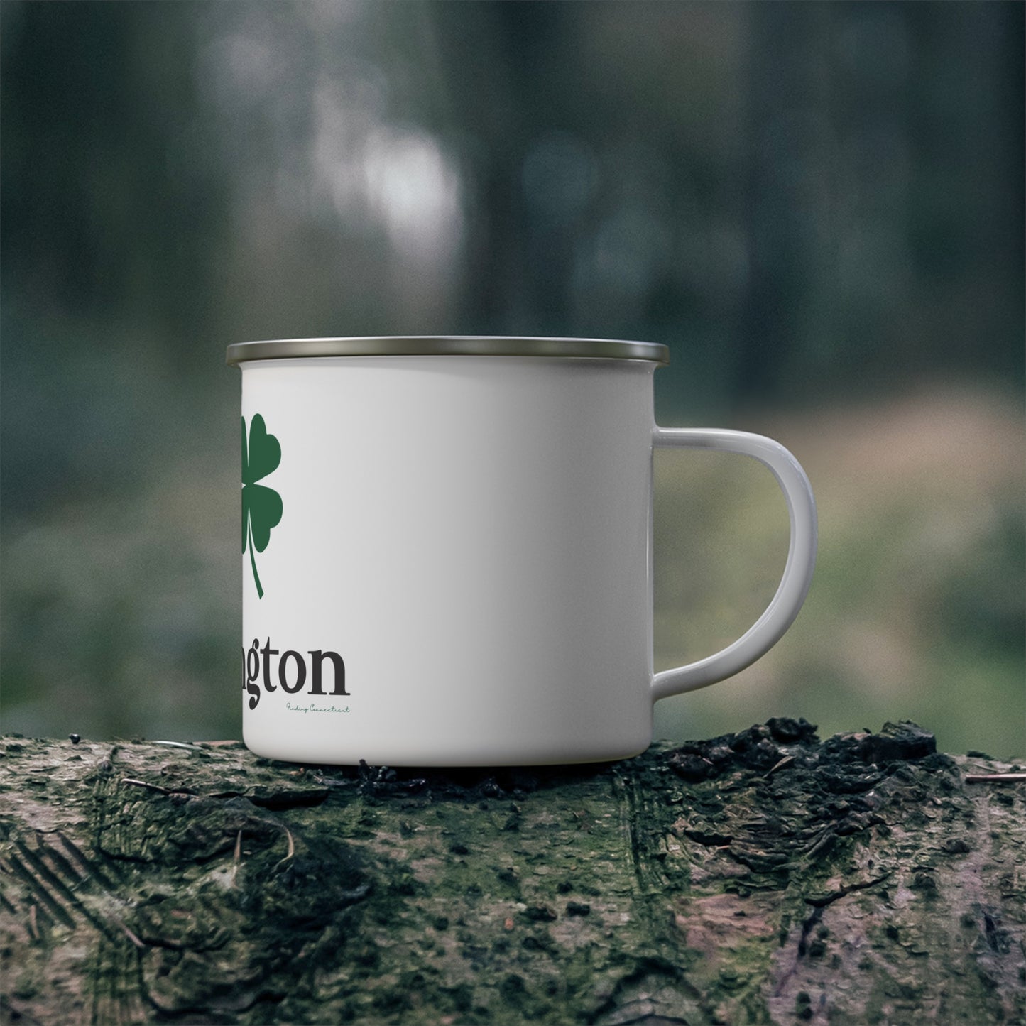 I Clover Southington Enamel Camping Mug