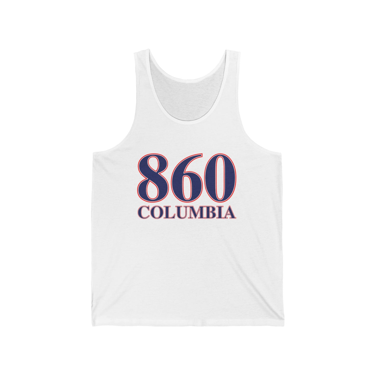 860 Columbia Red White & Blue Unisex Jersey Tank Top