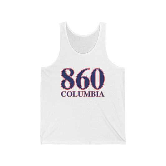 860 Columbia Red White & Blue Unisex Jersey Tank Top