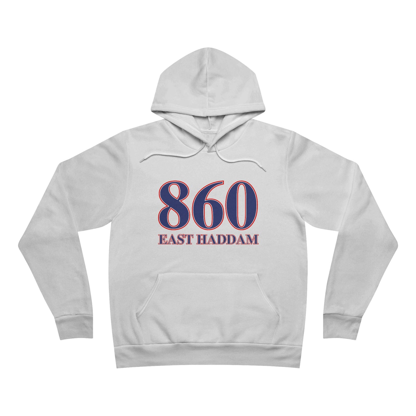 860 East Haddam Red White & Blue Unisex Sponge Fleece Pullover Hoodie