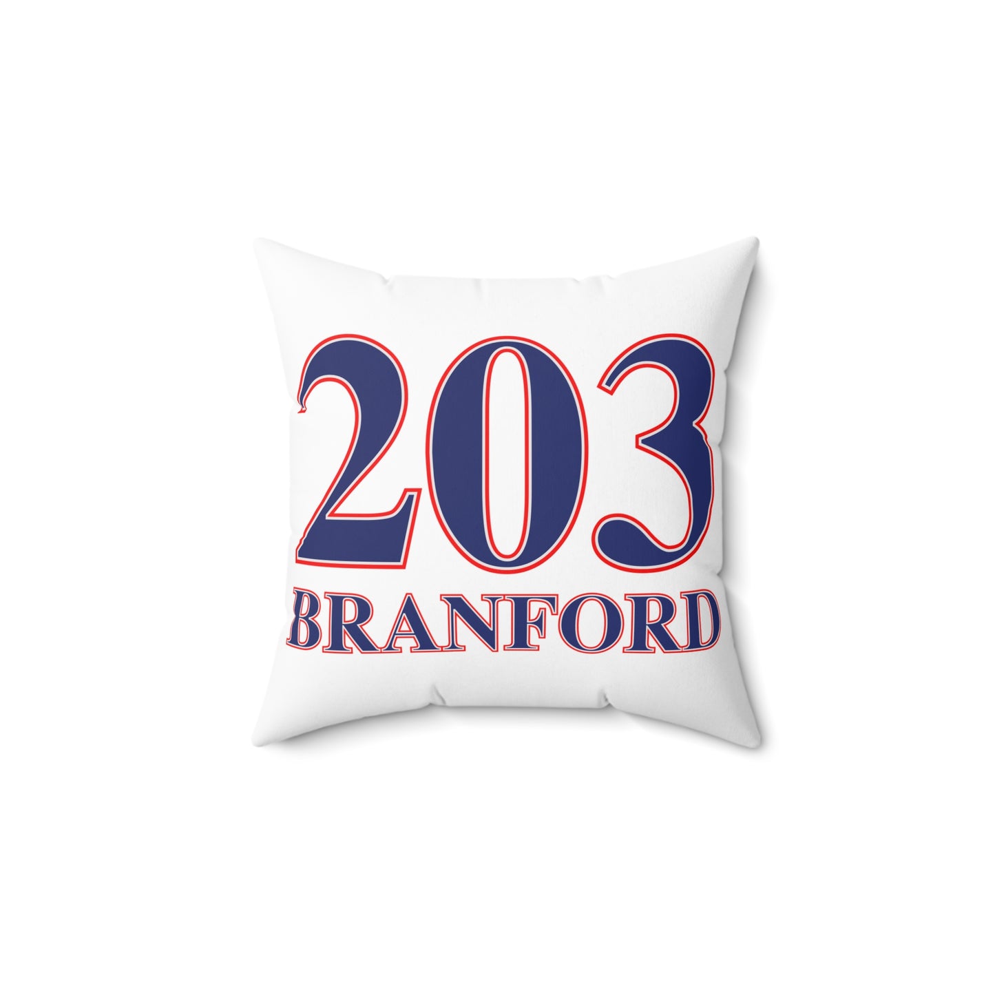 203 Branford Red White & BlueSpun Polyester Square Pillow