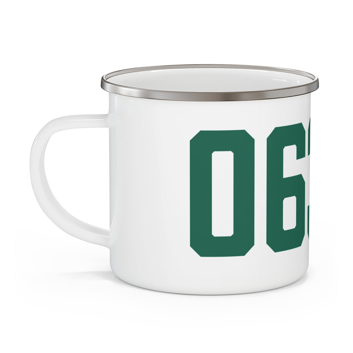 06375 New London Connecticut Zip Code Enamel Camping Mug