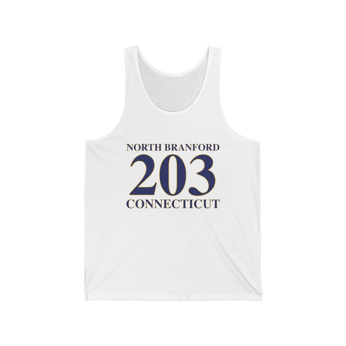 North Branford 203 Connecticut Unisex Jersey Tank Top