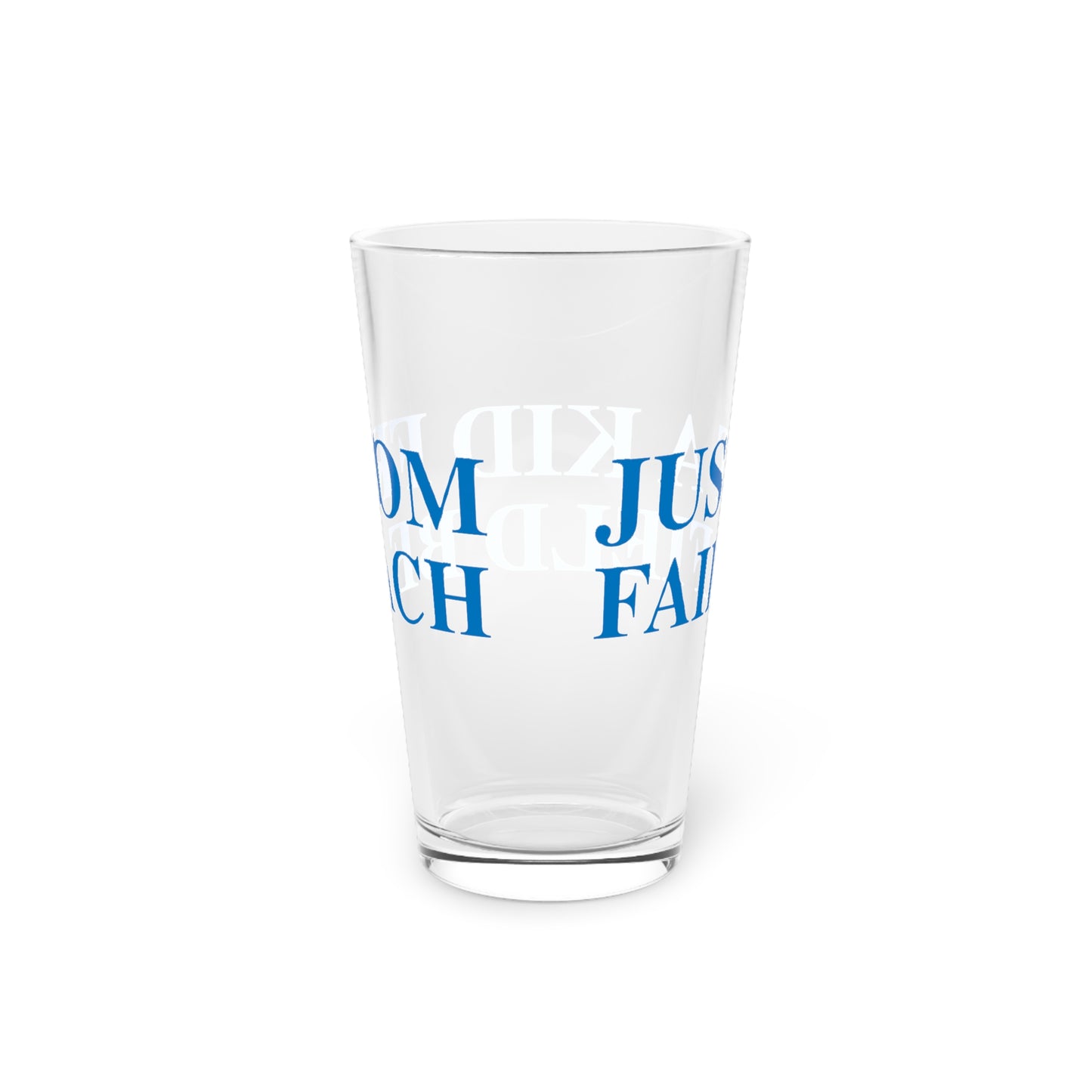 Just a kid from Fairfield Beach Pint Glass, 16oz