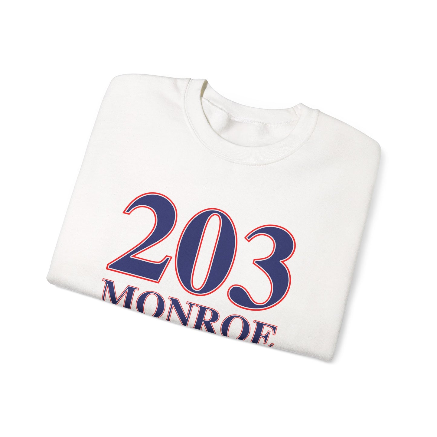 203 Monroe Red White & Blue Unisex Heavy Blend™ Crewneck Sweatshirt