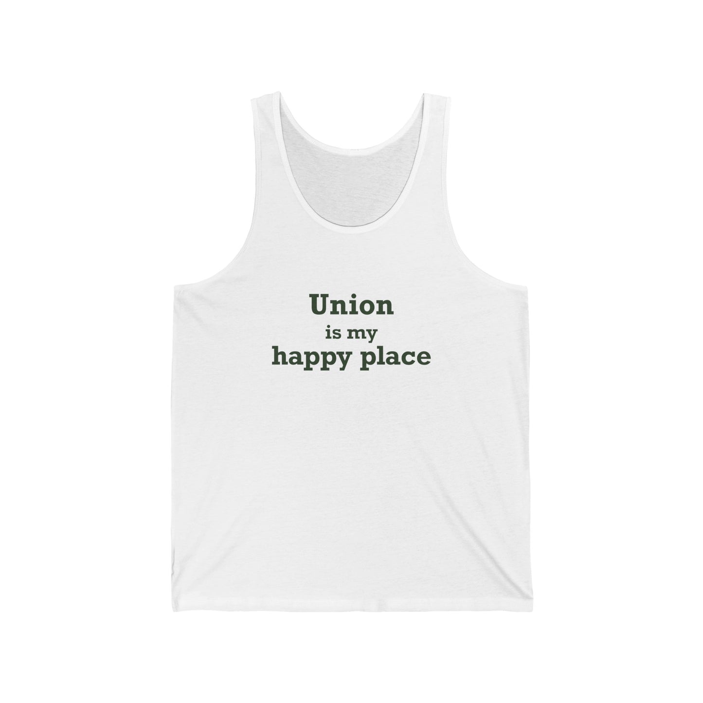 Union is My Happy Place Unisex Jersey Tank Top
