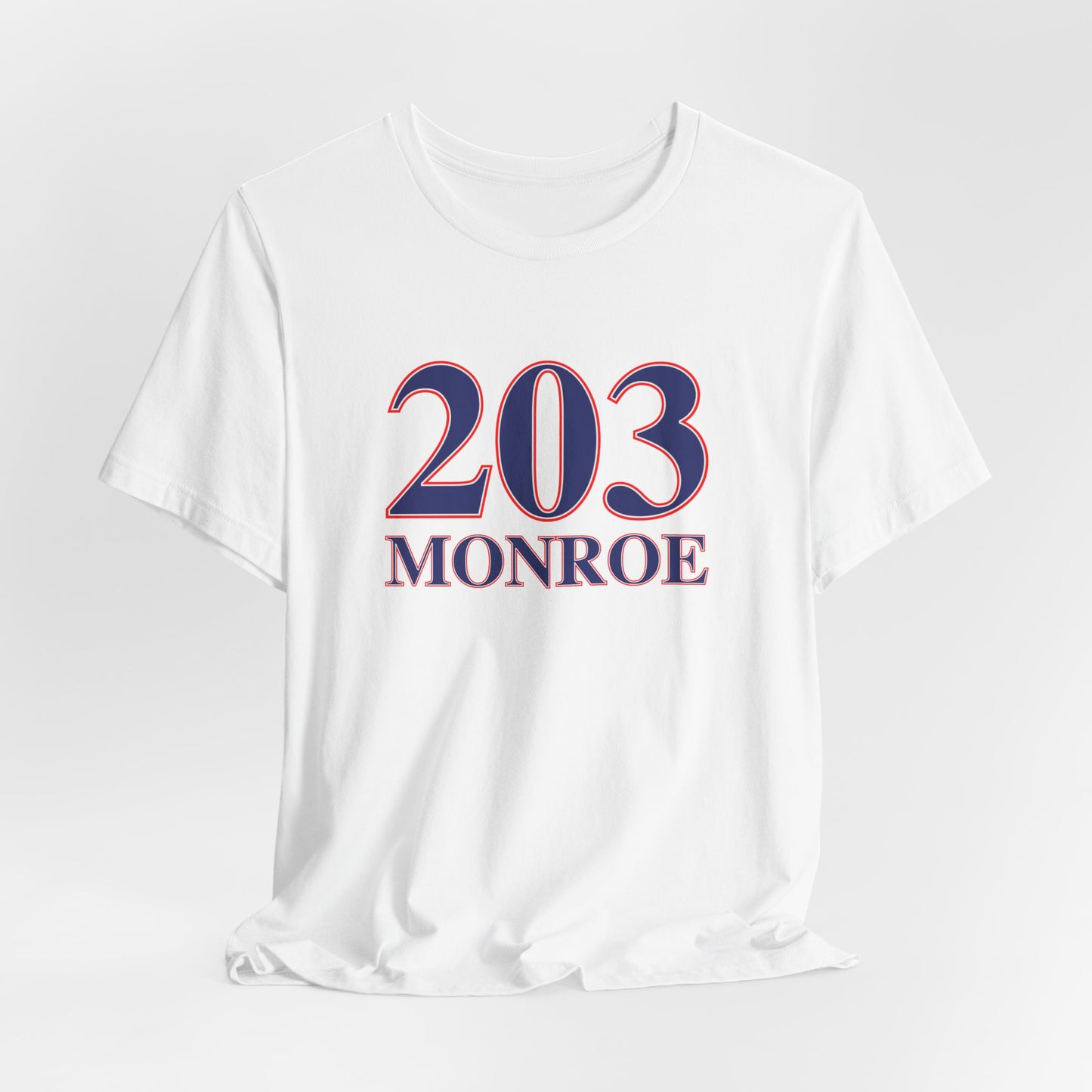 203 Monroe Red White & Blue Unisex Jersey Short Sleeve T-Shirt