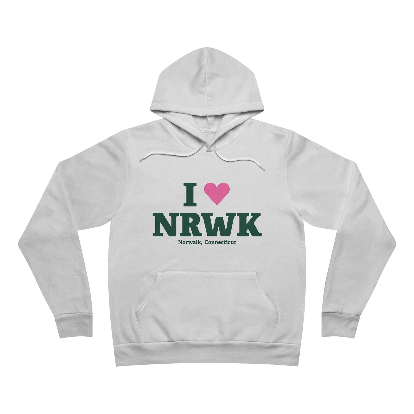 I Heart NRWK Unisex Sponge Fleece Pullover Hoodie