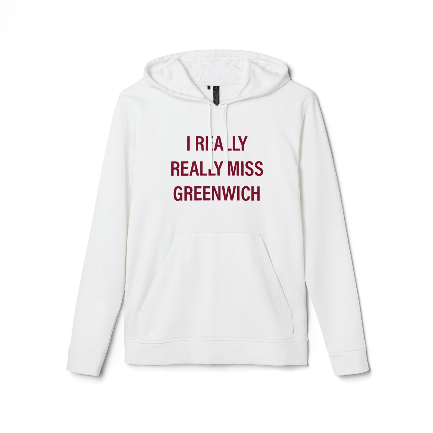 I Really Really Miss Greenwich adidas Unisex Fleece Hoodie