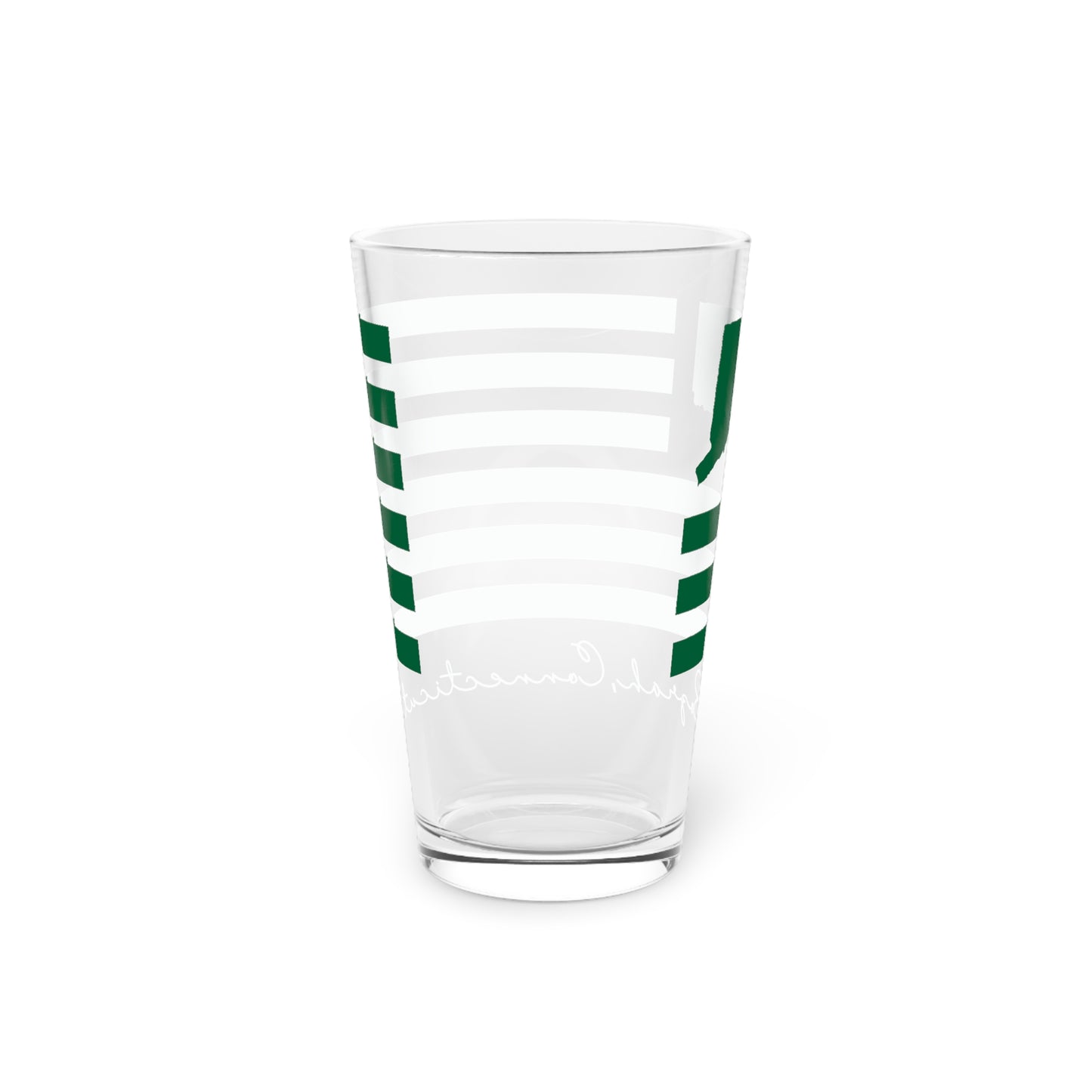 Bozrah Connecticut St. Patrick’s Day Flag Pint Glass, 16oz