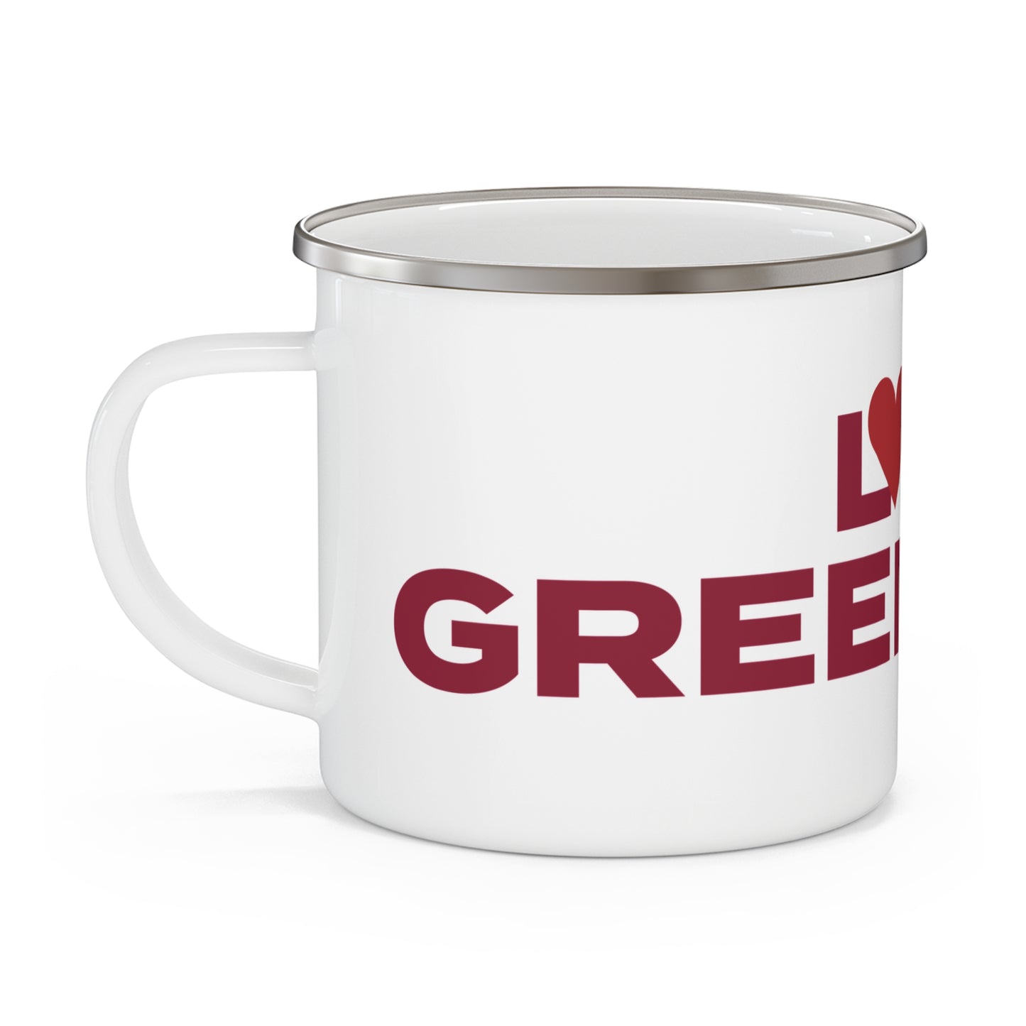Love Greenwich Enamel Camping Mug
