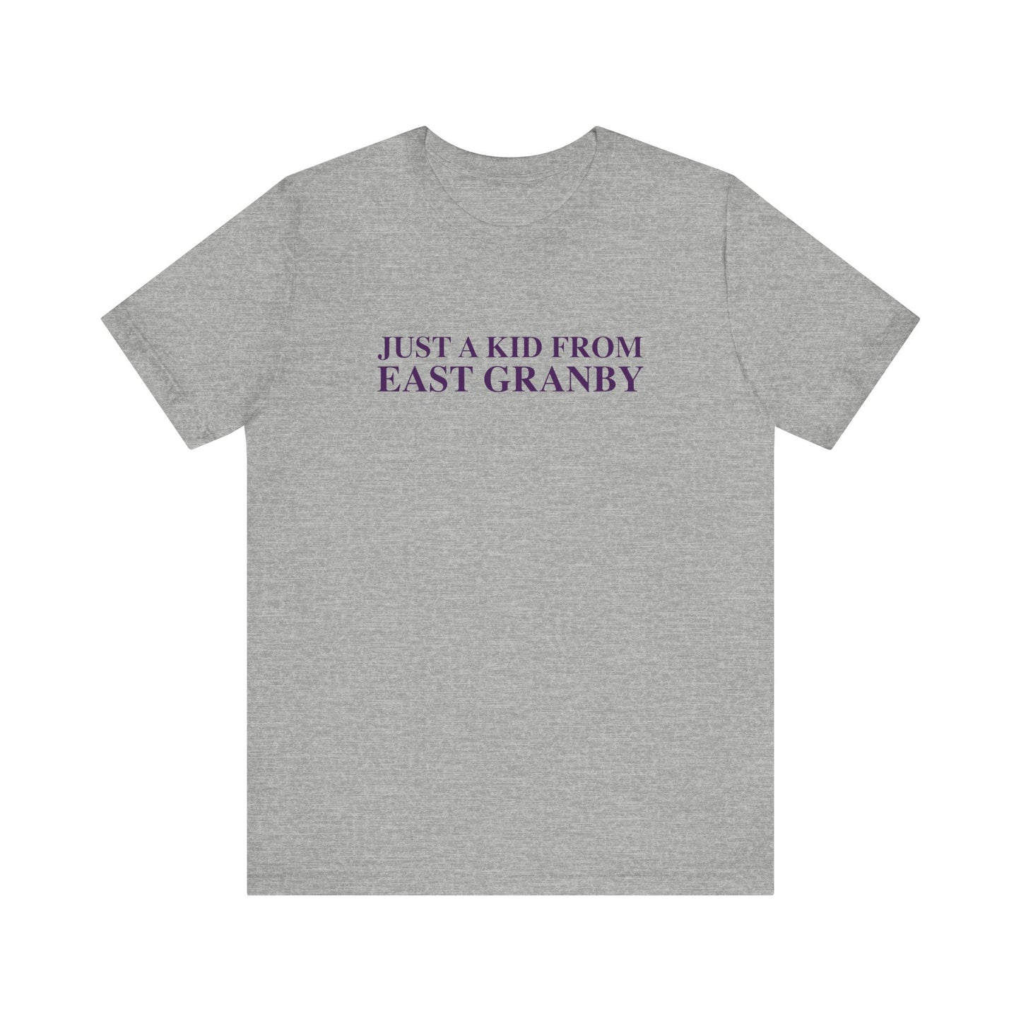 Just a kid from East Granby Unisex Jersey Short Sleeve T-Shirt