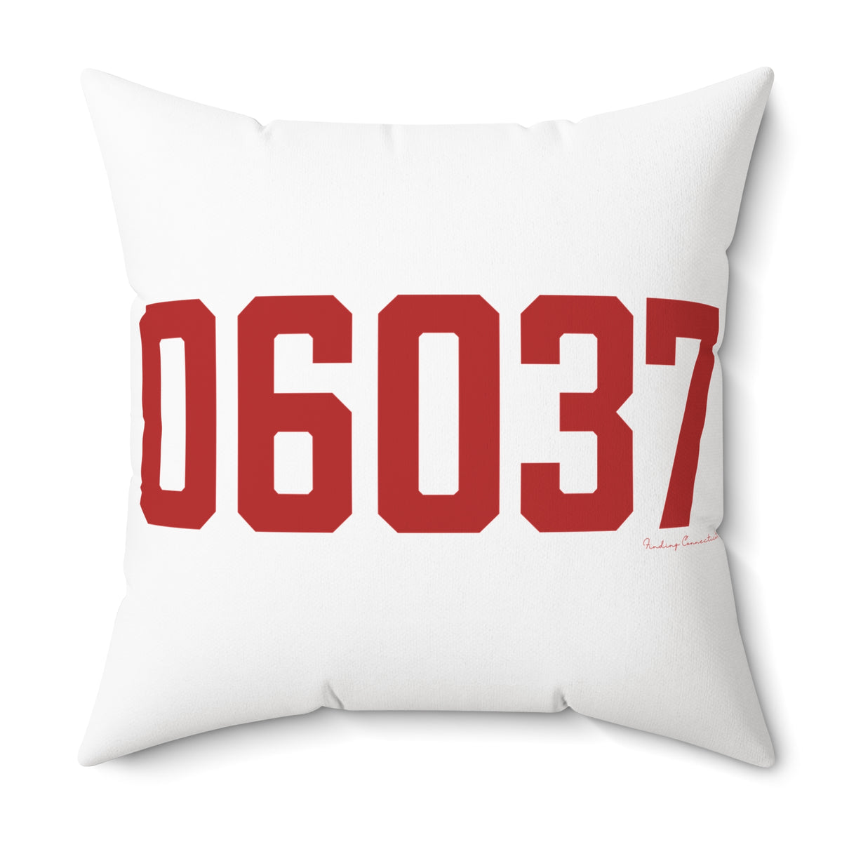 06037 Berlin Connecticut Zip Code Polyester Square Pillow